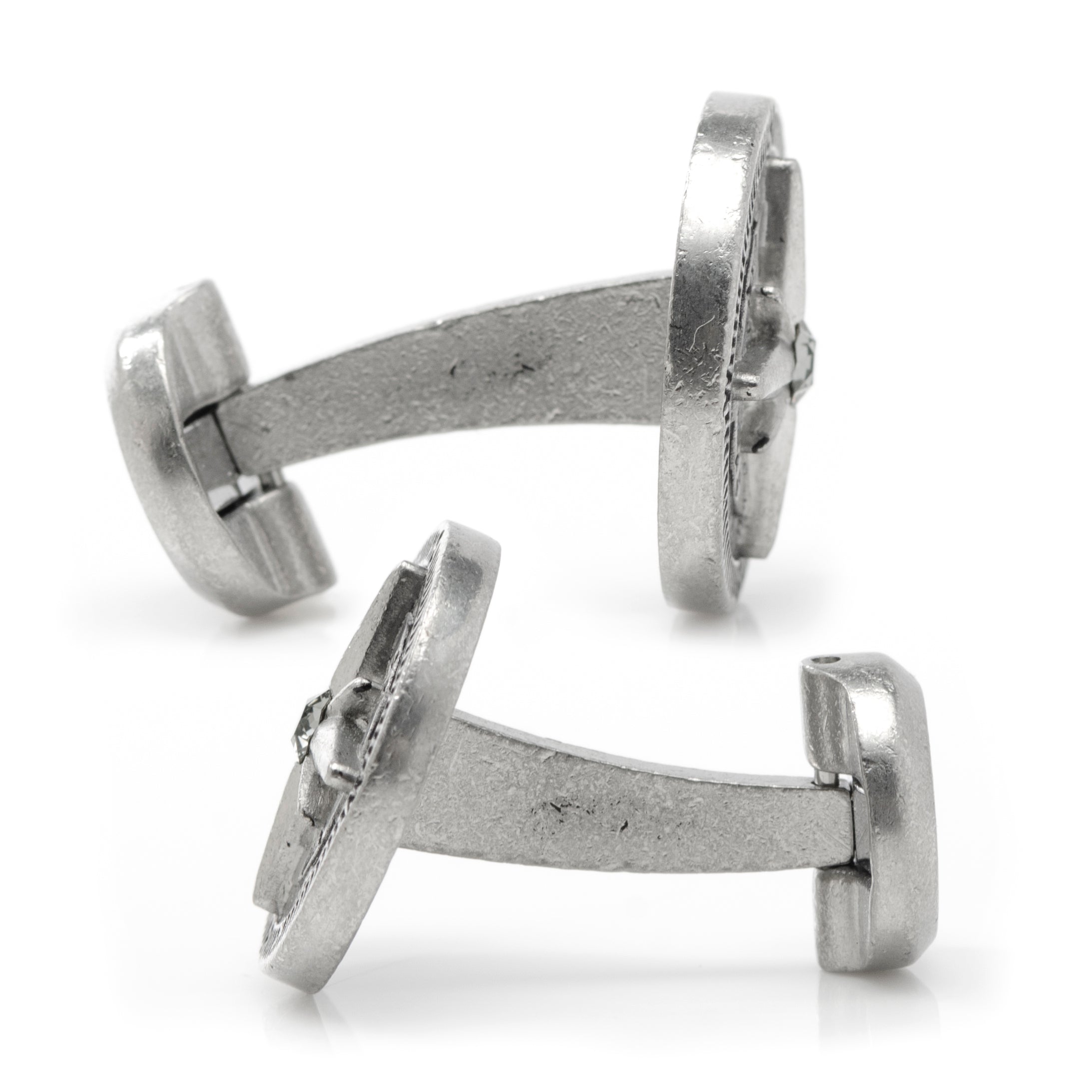 Antique Compass Stainless Steel Cufflinks by Cufflinks.com