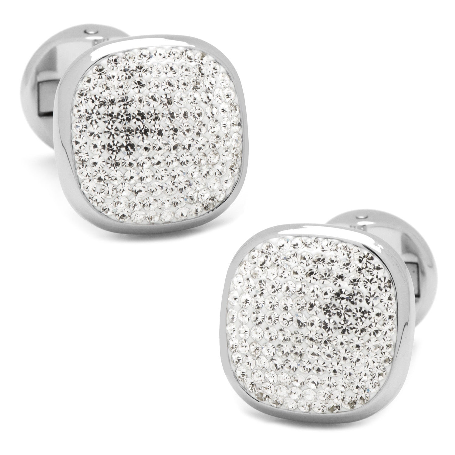 White Pave Crystal 5-Stud Set by Cufflinks.com