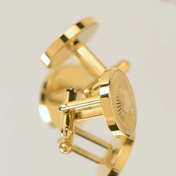 Gold Dove Radial Cufflinks by Cufflinks.com