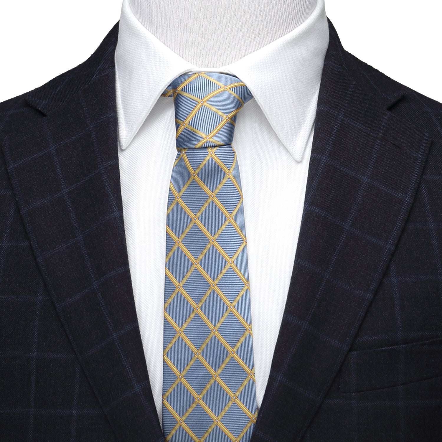 The Edward Tie (Gold Check Men&