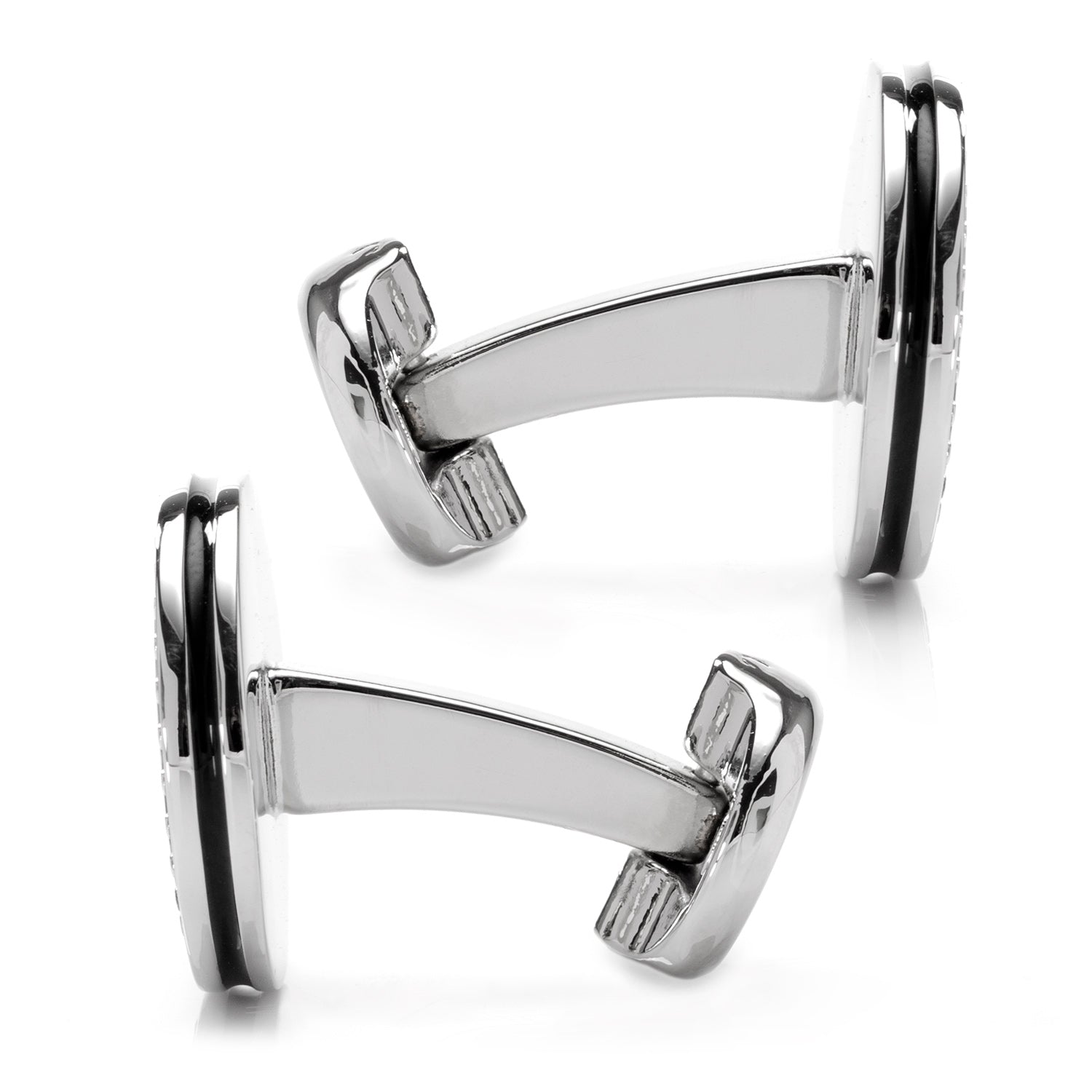 Engravable Studded Cufflinks by Cufflinks.com