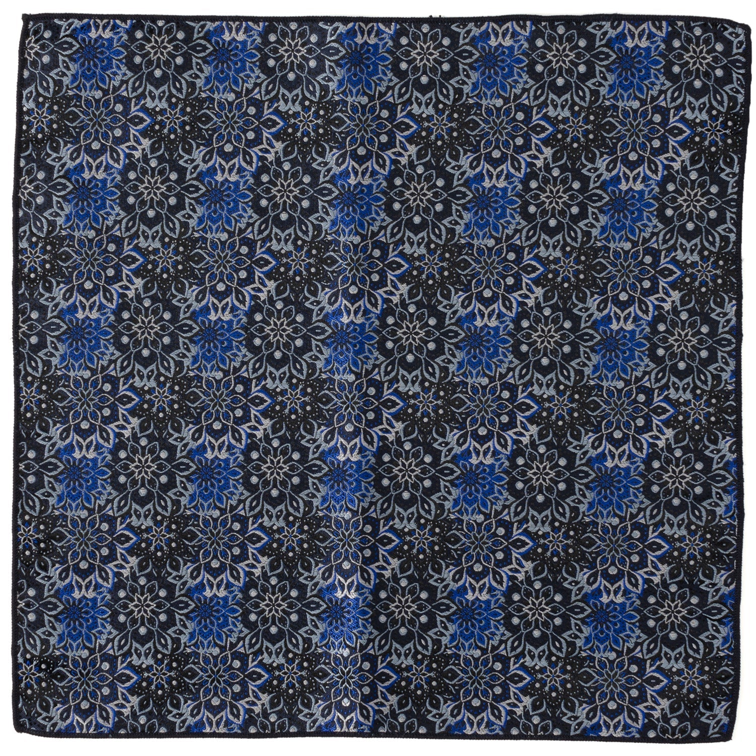 Navy Floral Pocket Square DestGlow