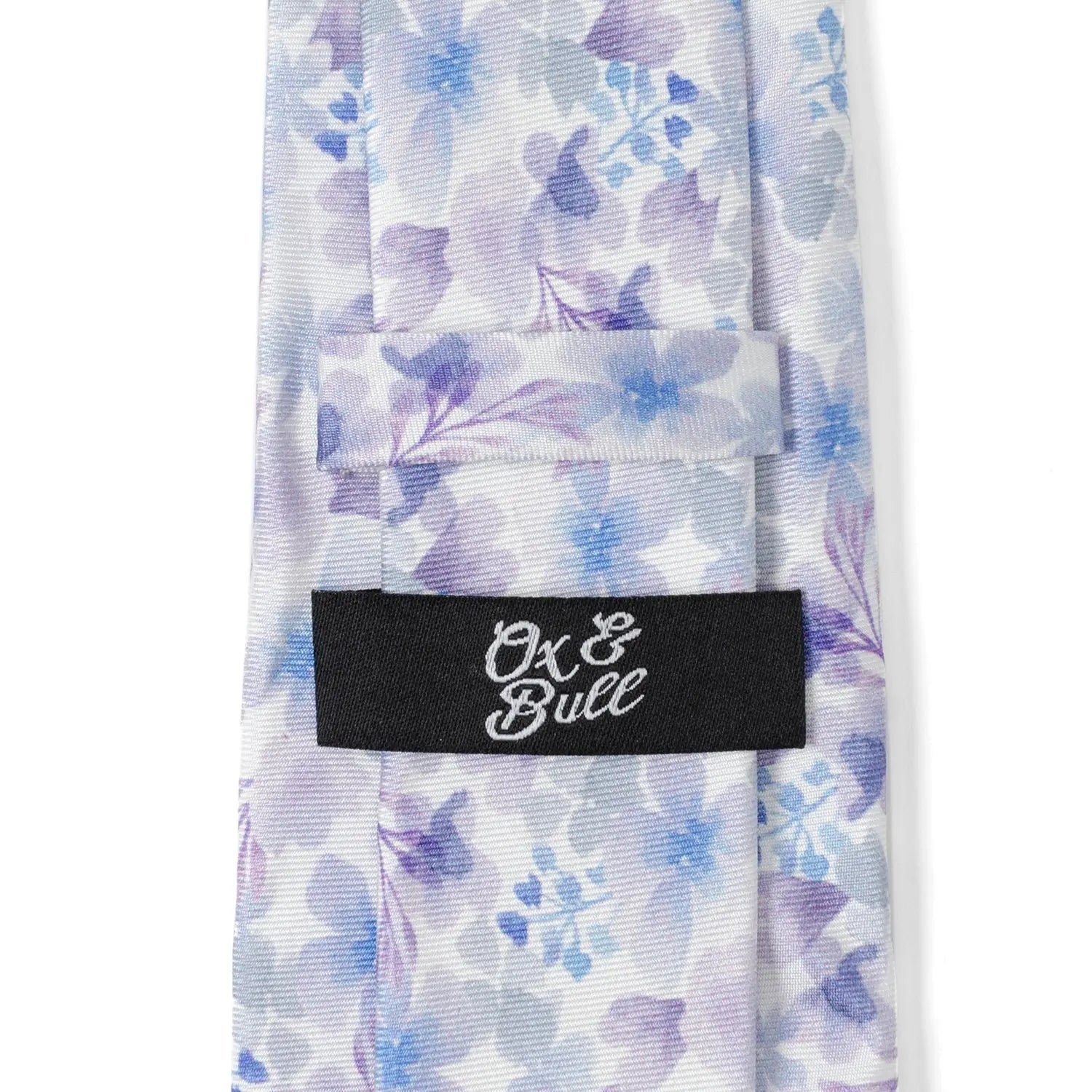 Watercolor Lavender Mix Print Silk Men&