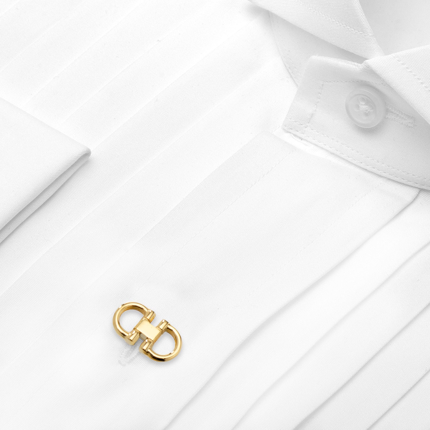 Horse Bit Gold Stainless Steel 5-Studs by Cufflinks.com