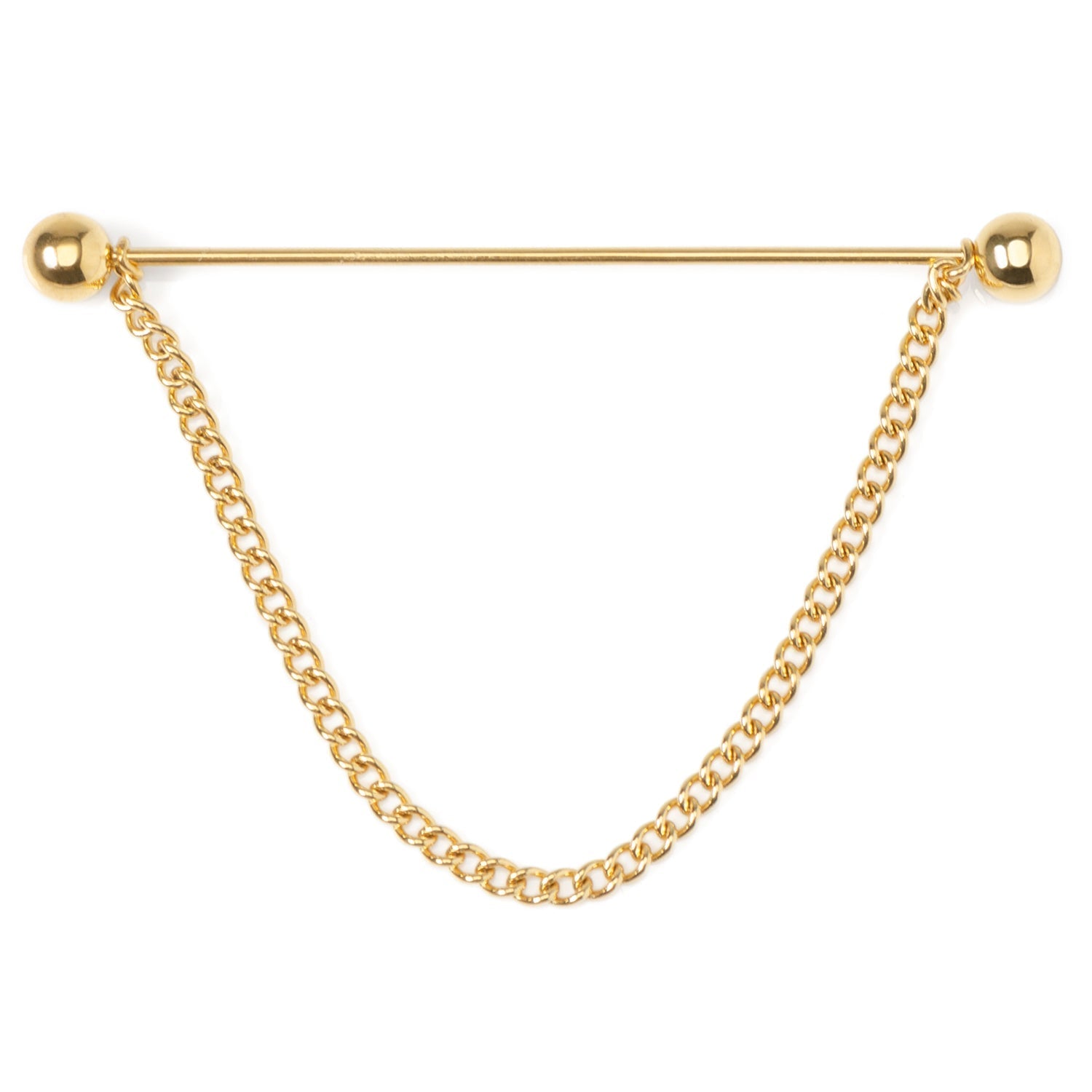 Stainless Steel Gold Chain Collar Bar DestGlow