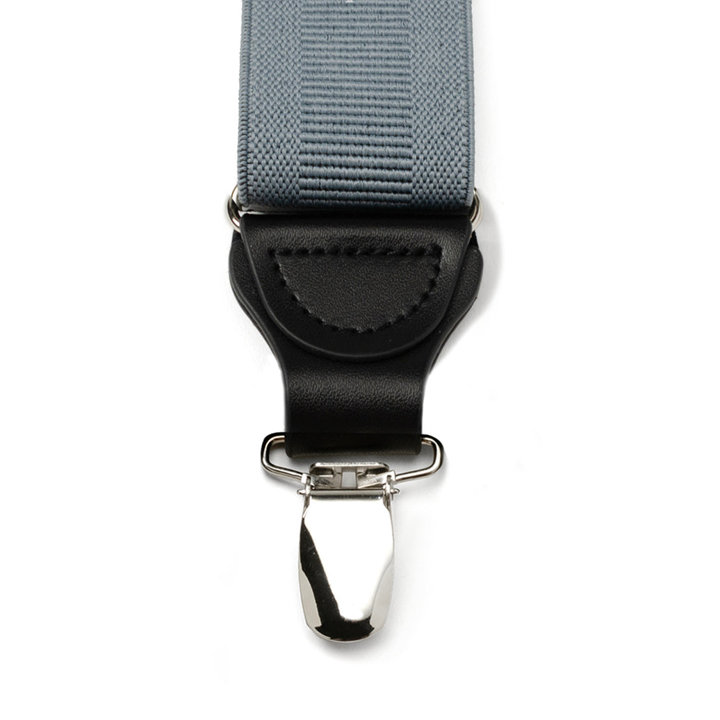 Gray Convertible Suspenders by Cufflinks.com