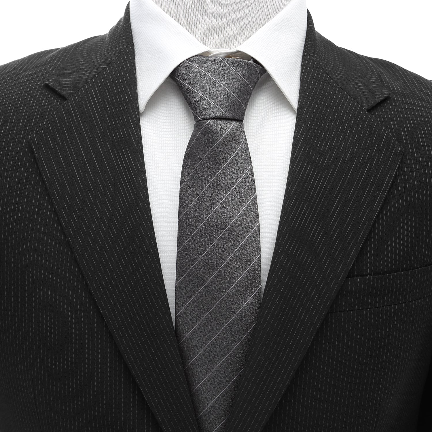 Woven Gray Stripe Men&