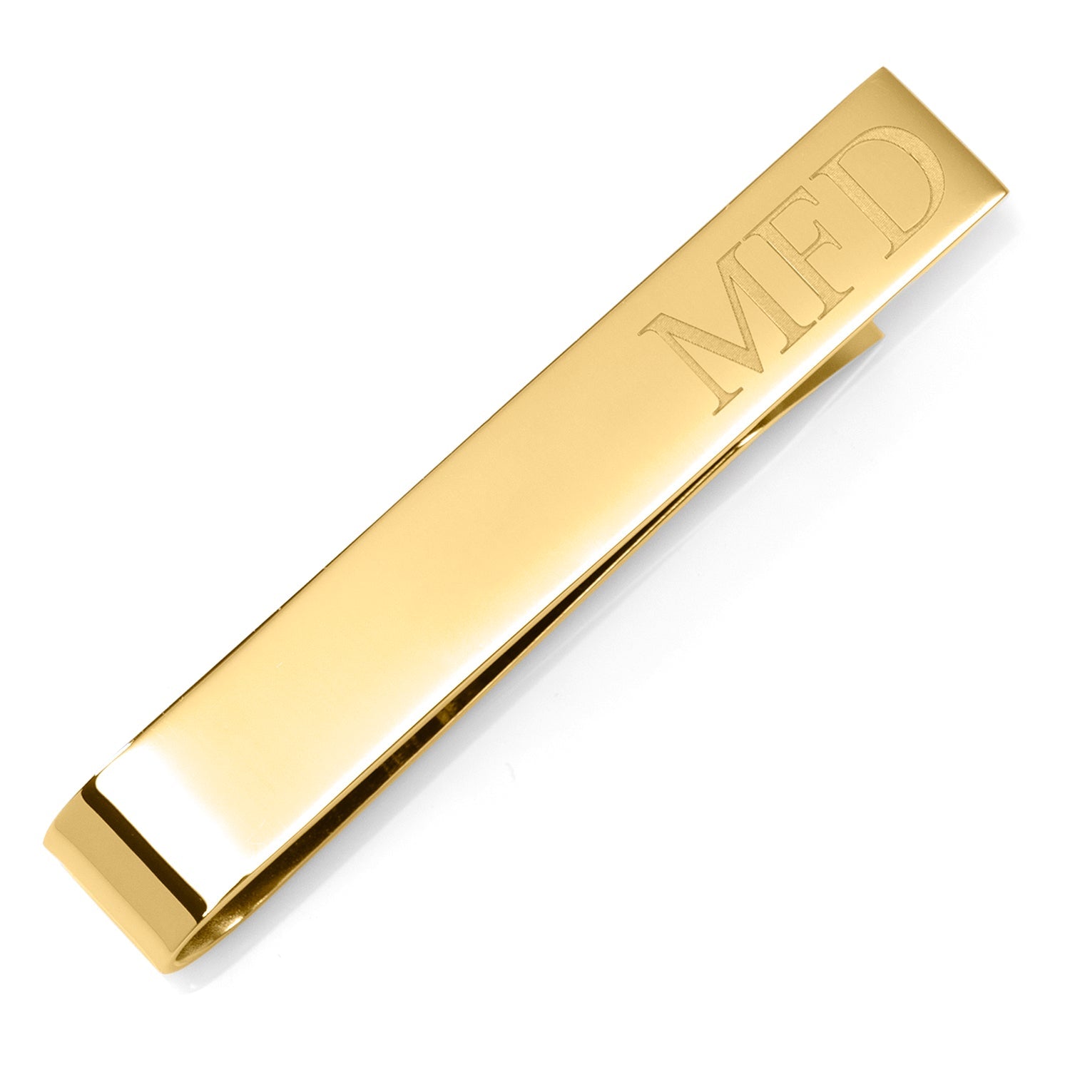 Best Day Ever Gold Engravable Tie Bar by Cufflinks.com