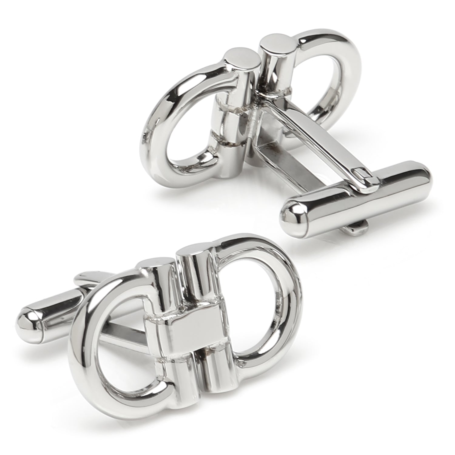 Horse Bit Stainless Steel 5-Stud Set by Cufflinks.com