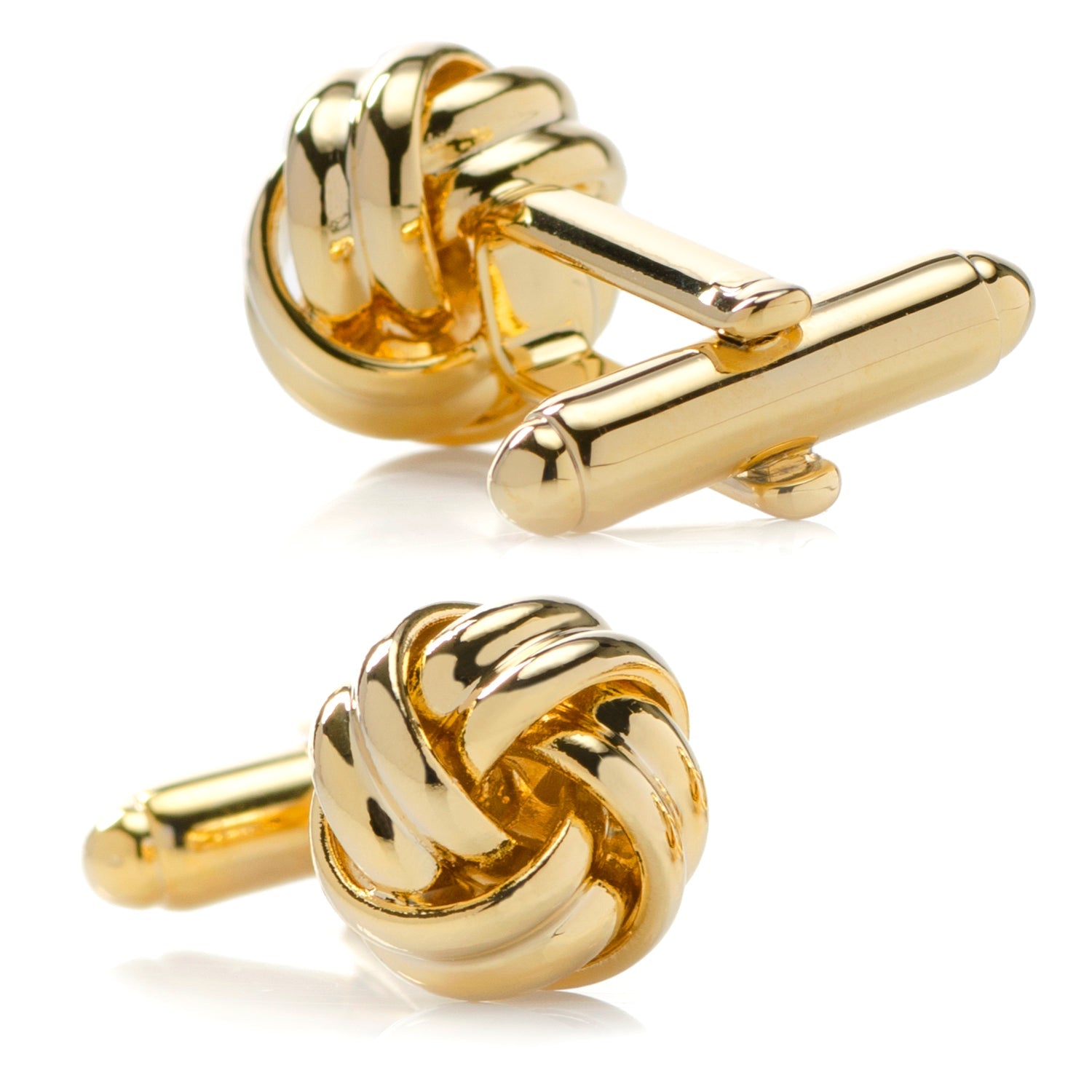 Gold Knot Cufflinks by Cufflinks.com