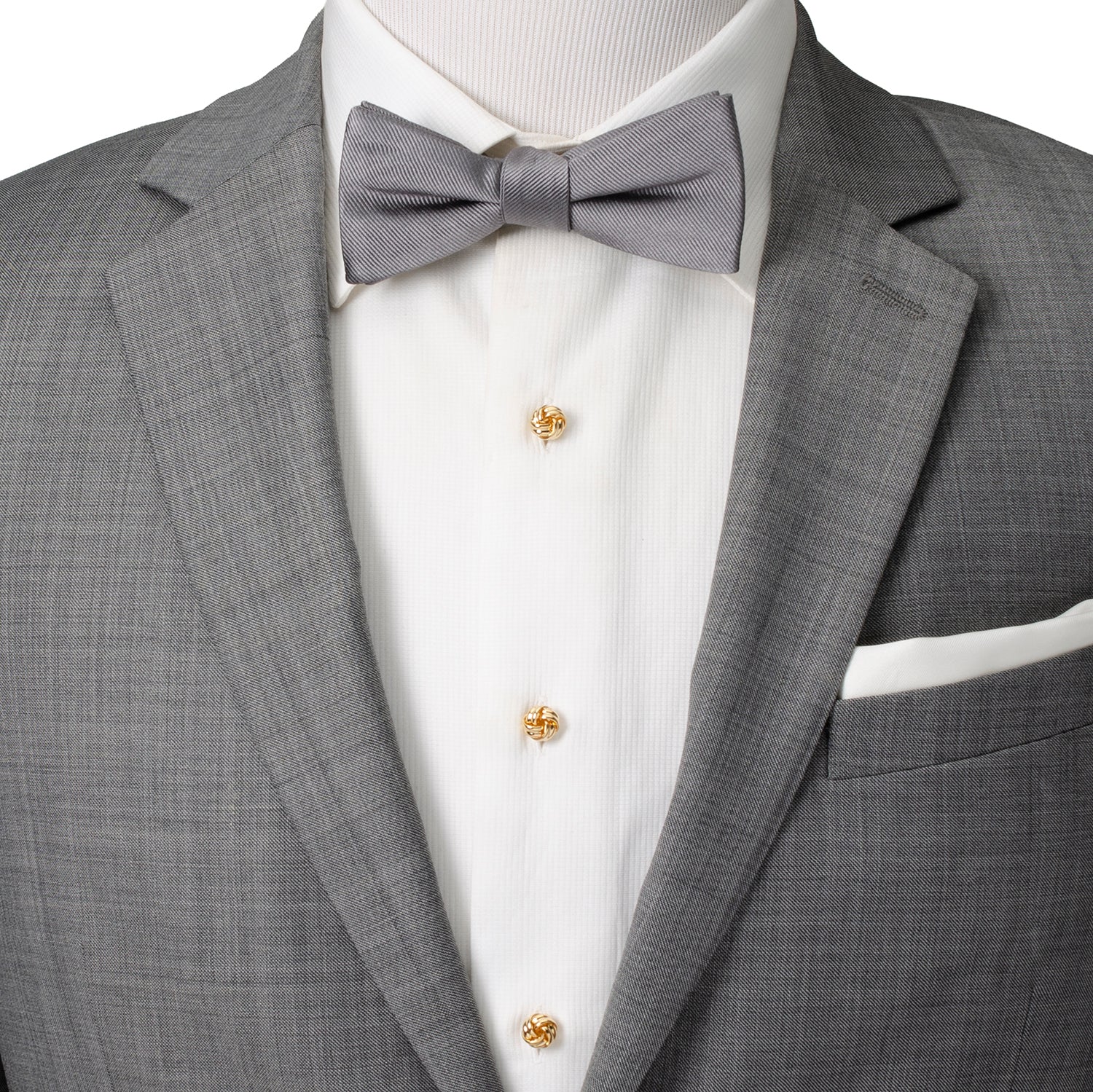 Gold Knot 5-Studs by Cufflinks.com