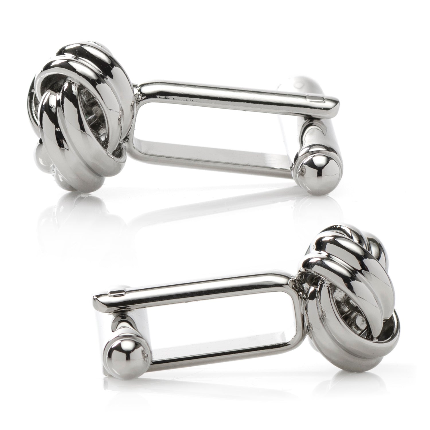 Silver Knot Cufflinks by Cufflinks.com