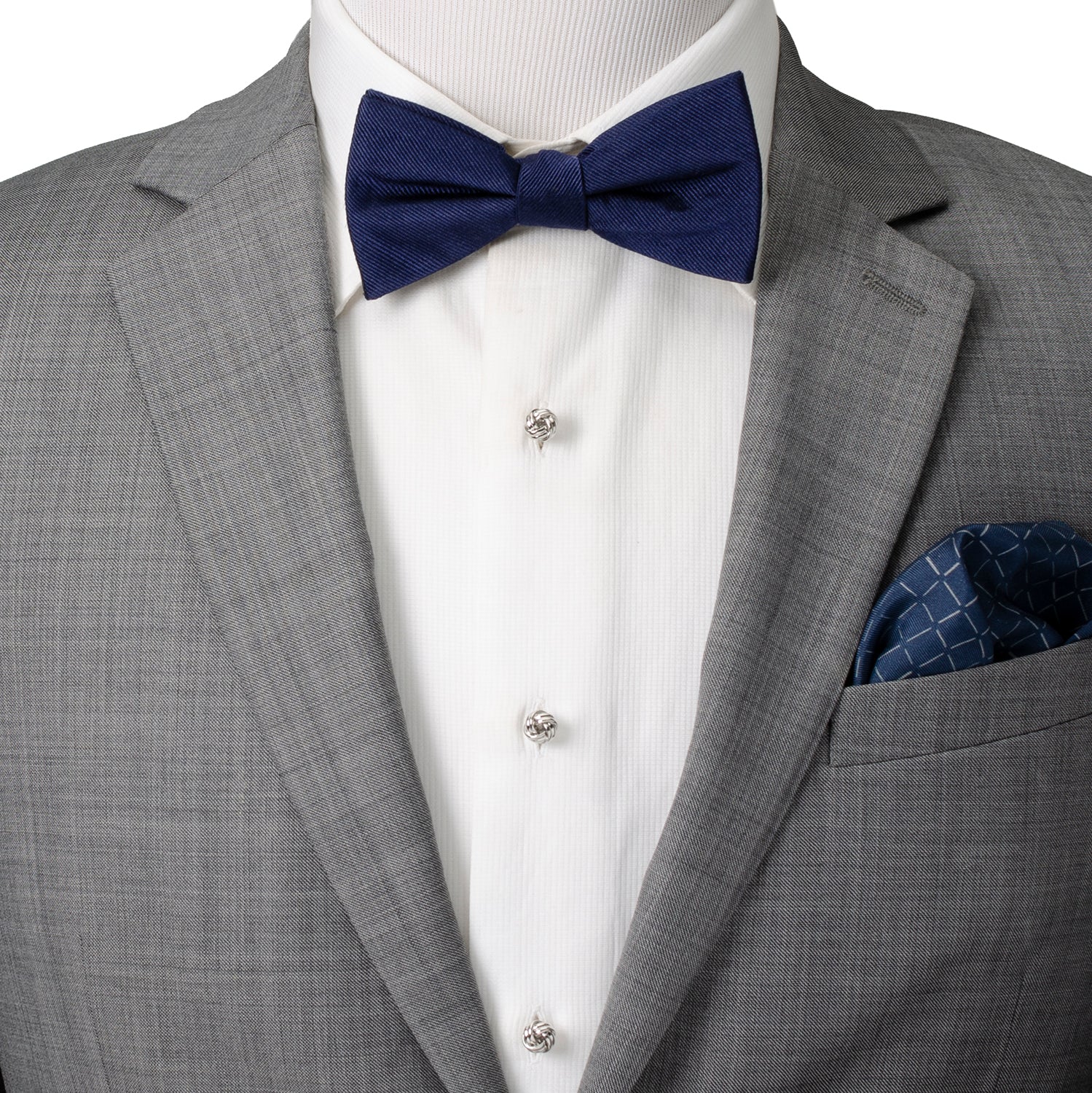 Silver Knot 5-Studs by Cufflinks.com