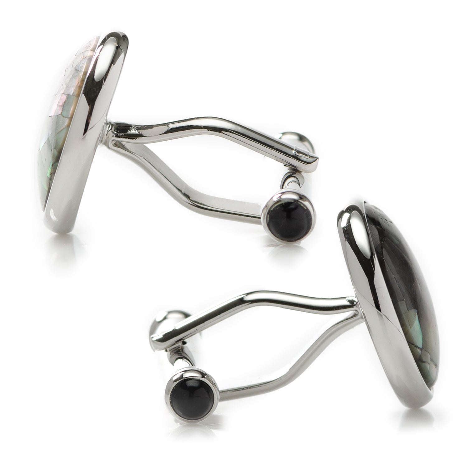 Mosaic Smoke Mother of Pearl Cufflinks by Cufflinks.com
