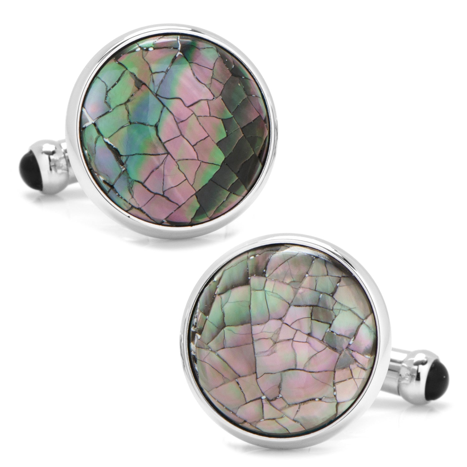 Mosaic Smoke Mother of Pearl Cufflinks by Cufflinks.com
