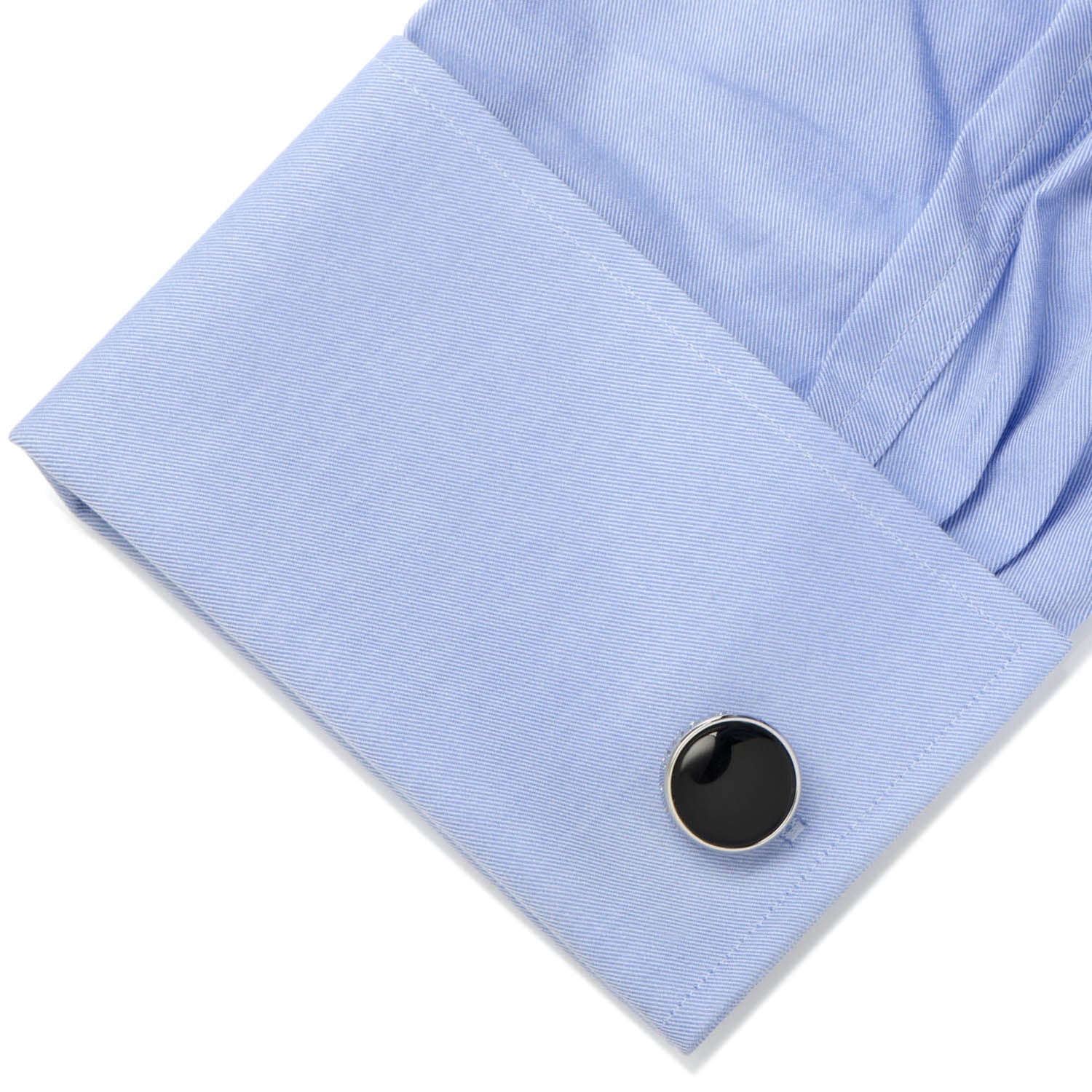 Onyx I Love You Stainless Steel Cufflinks - DestGlow