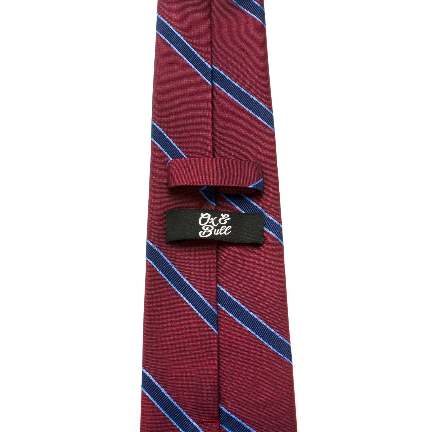 The Phillip Tie (Burgundy Stripe Men&
