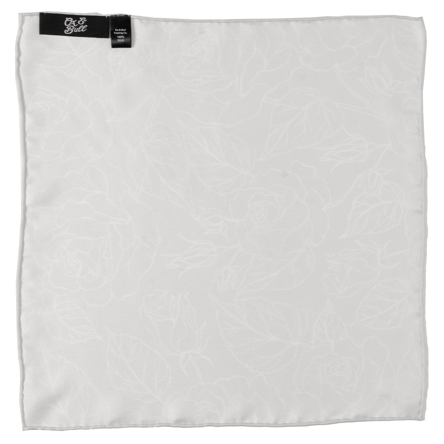 Soft Floral Gray Silk Men&