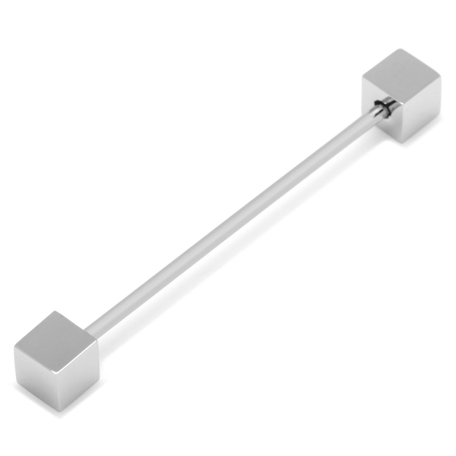 Stainless Steel Square Eyelet Collar Bar by Cufflinks.com