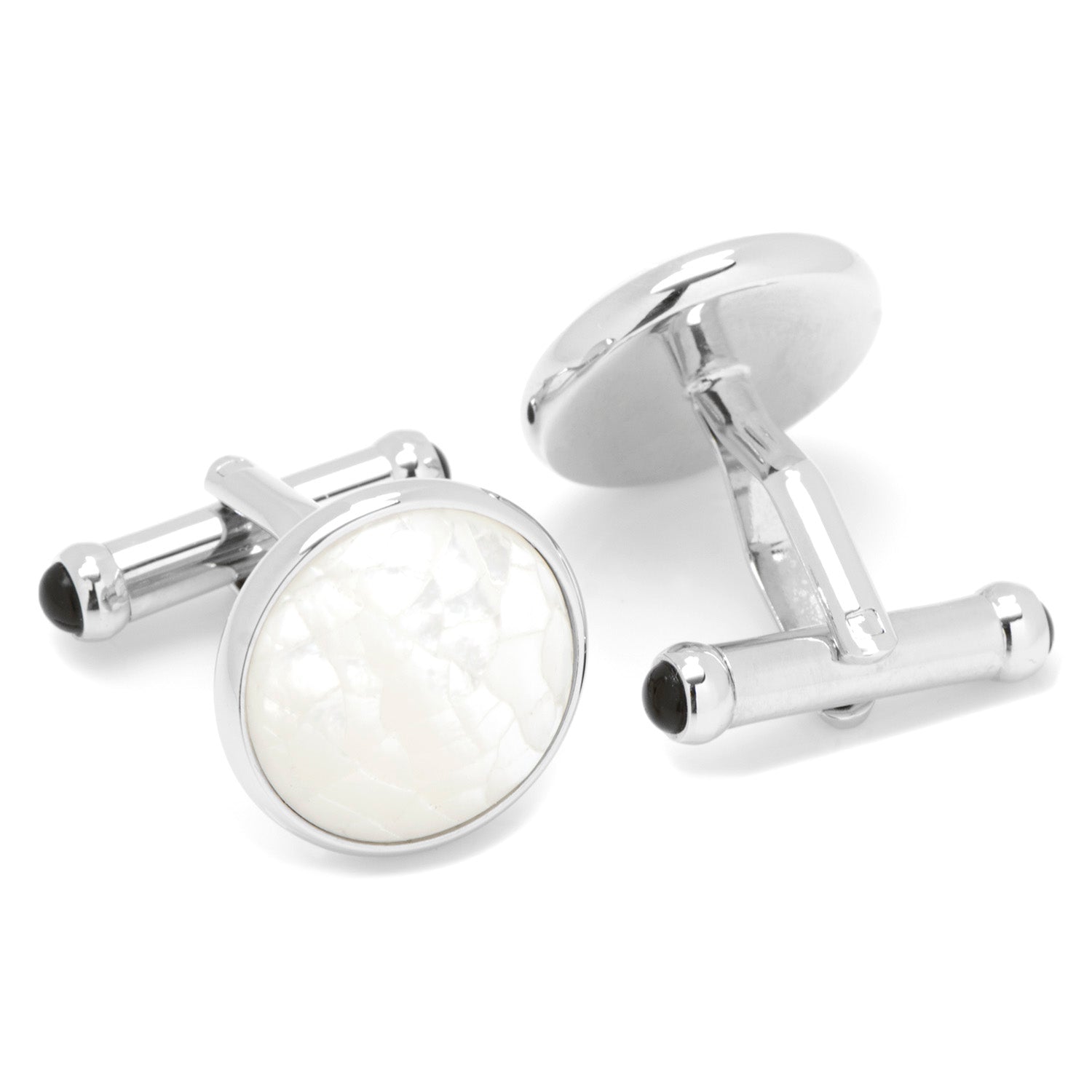 Sterling Mosaic Mother of Pearl Cufflinks by Cufflinks.com