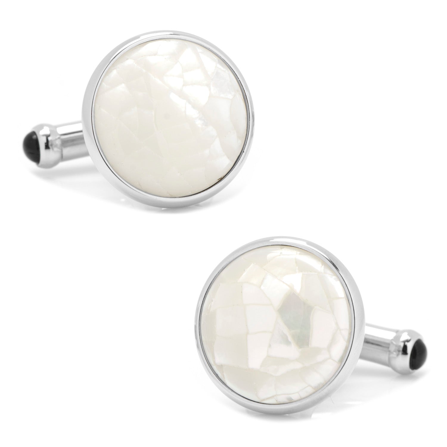 Sterling Mosaic Mother of Pearl Cufflinks by Cufflinks.com