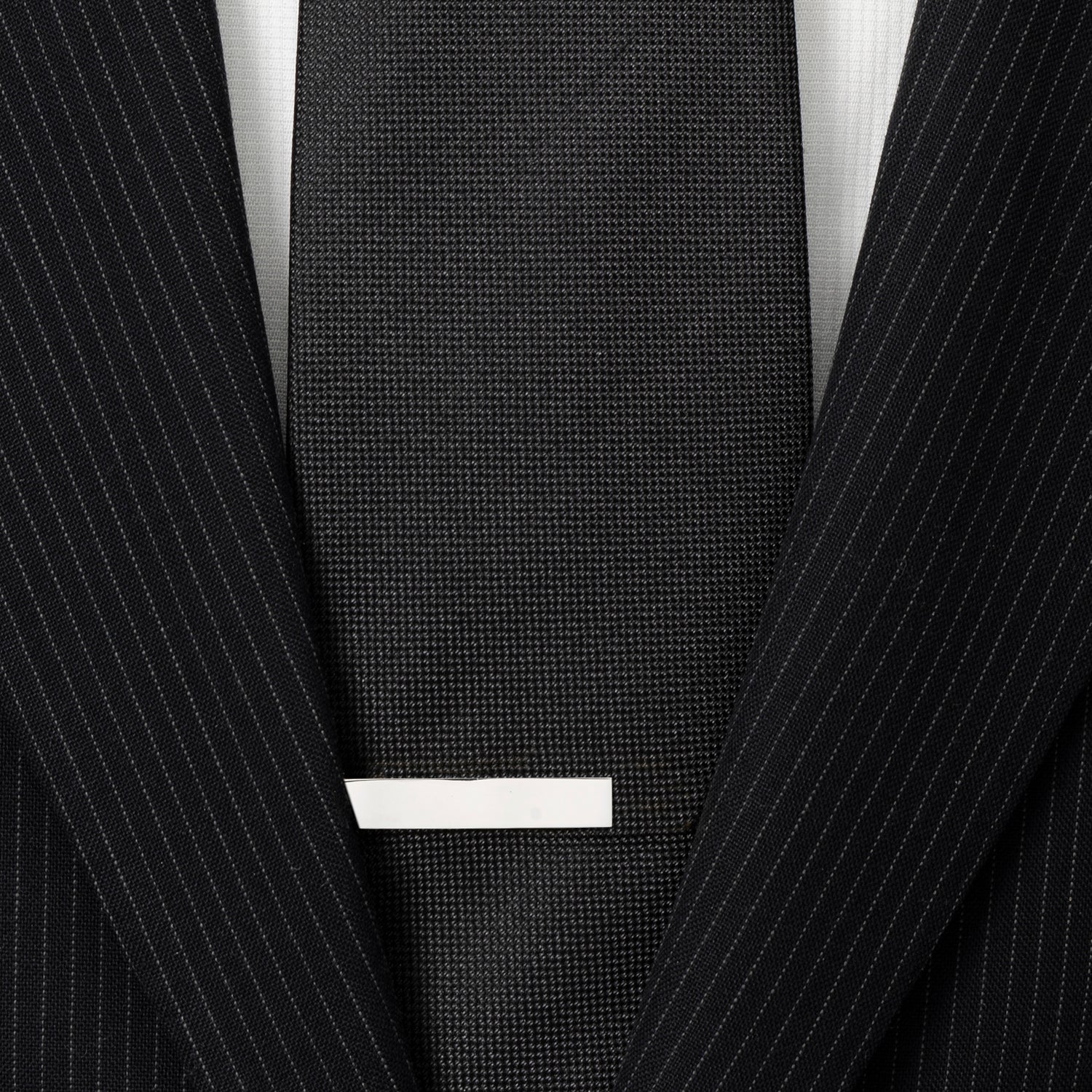Short Stainless Steel Engravable Tie Bar by Cufflinks.com