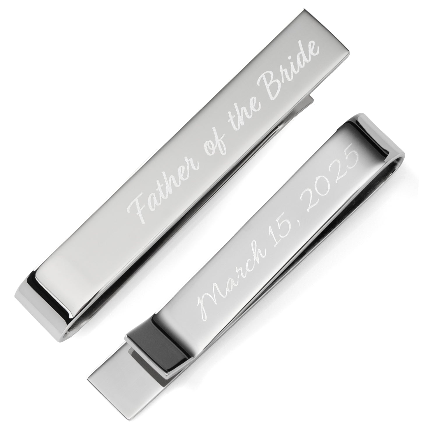 Wedding Title Engravable Tie Bar by Cufflinks.com