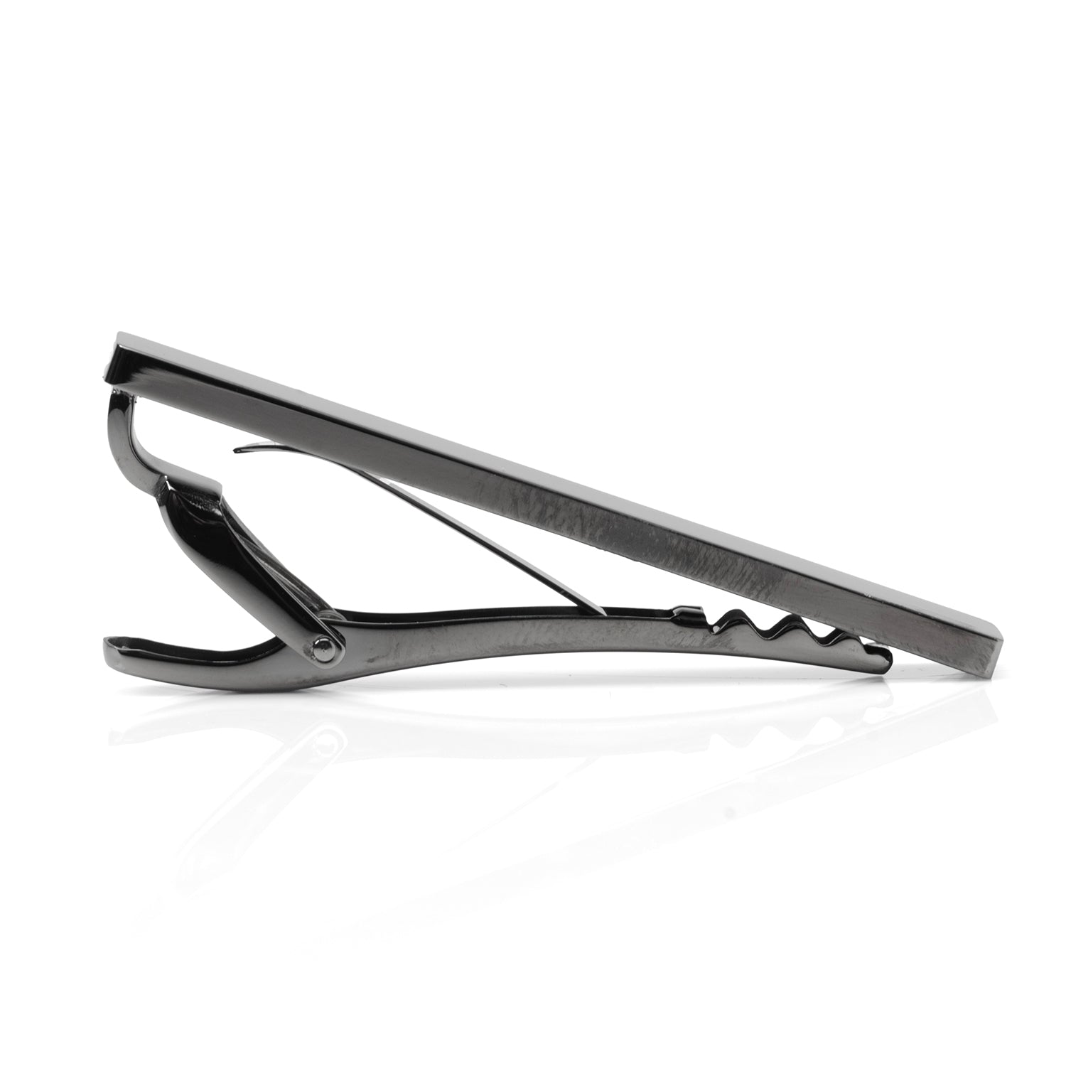 Stainless Steel Gunmetal Engravable Tie Clip by Cufflinks.com