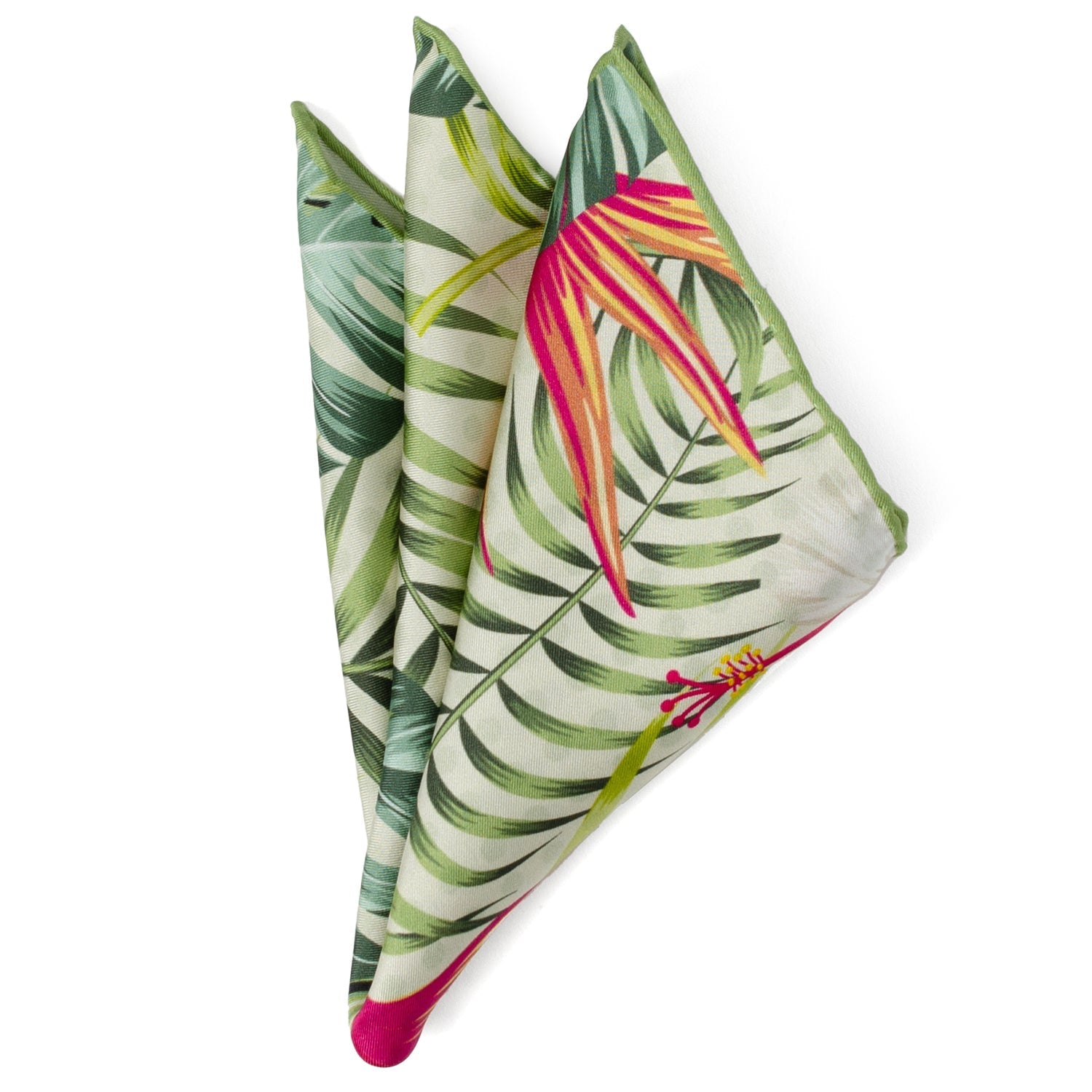 Tropical Leaf Multi Pocket Square DestGlow