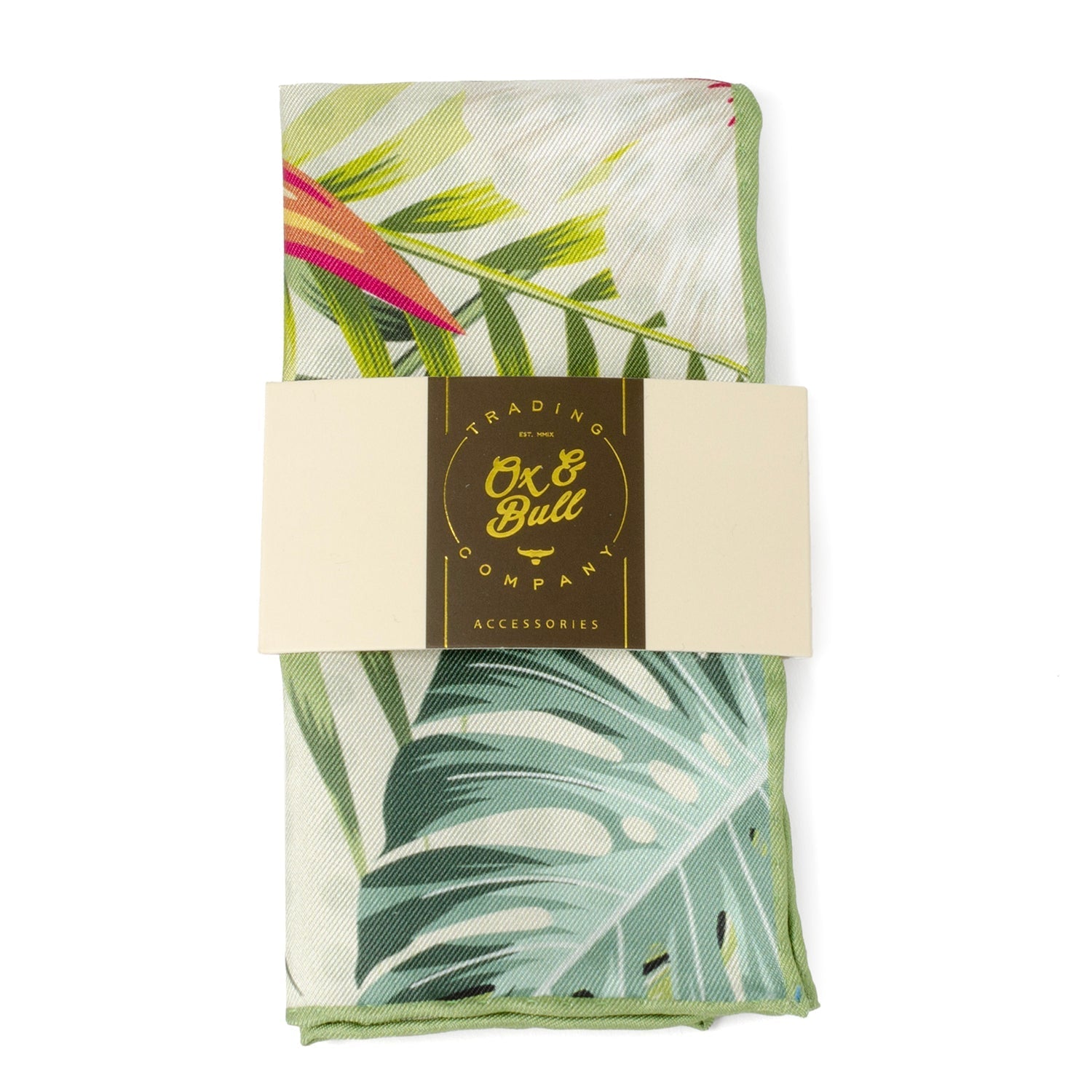 Tropical Leaf Multi Pocket Square DestGlow