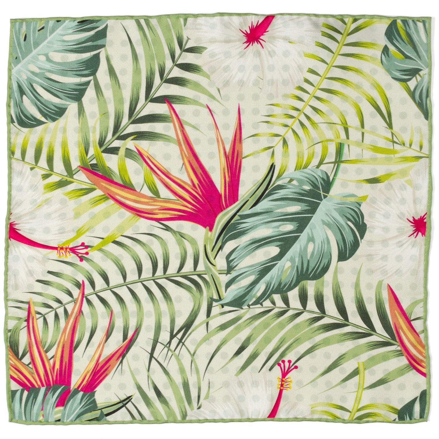 Tropical Leaf Multi Pocket Square DestGlow