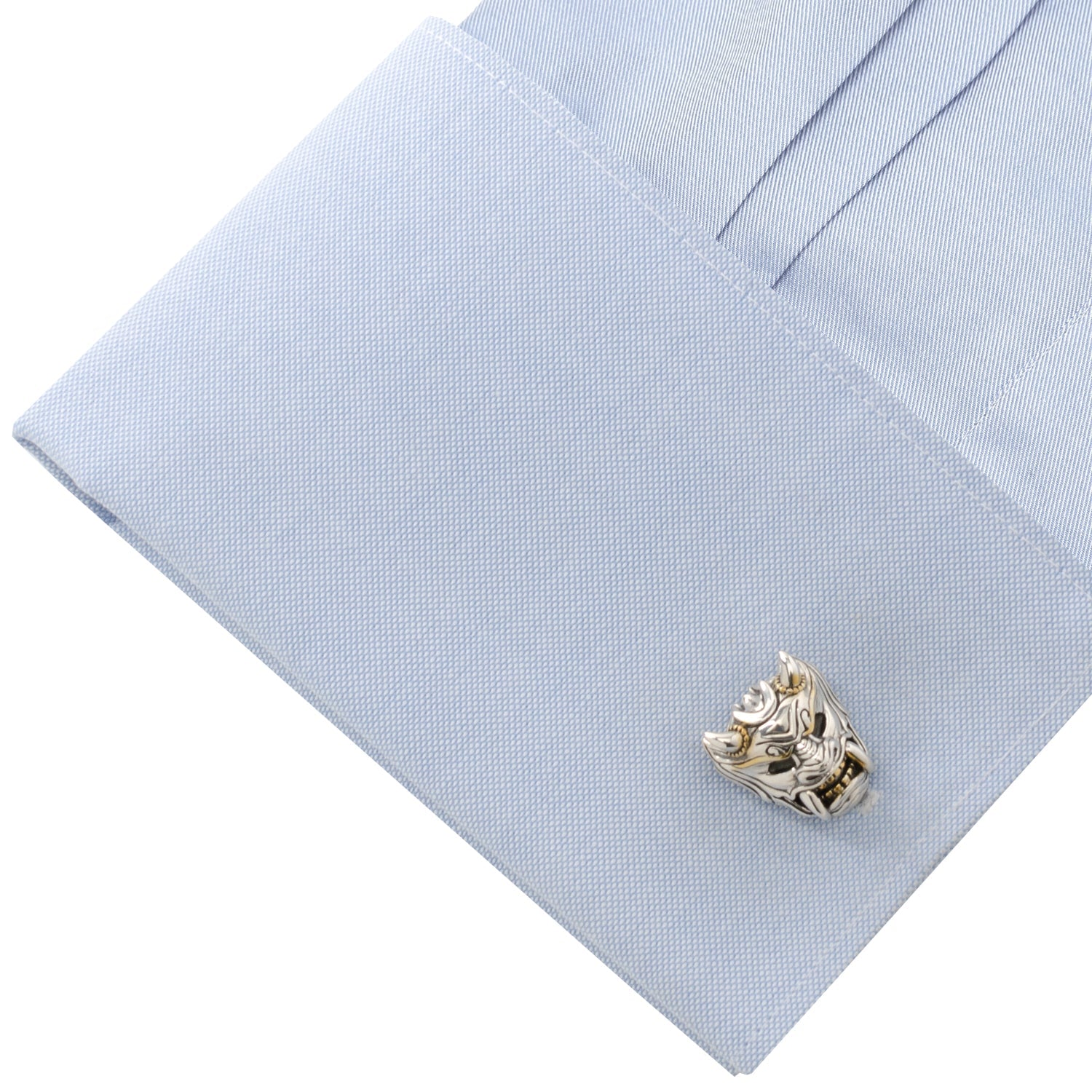 Samurai Mask Cufflinks by Cufflinks.com