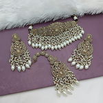 Joban Fashion Cream Alloy Choker Set