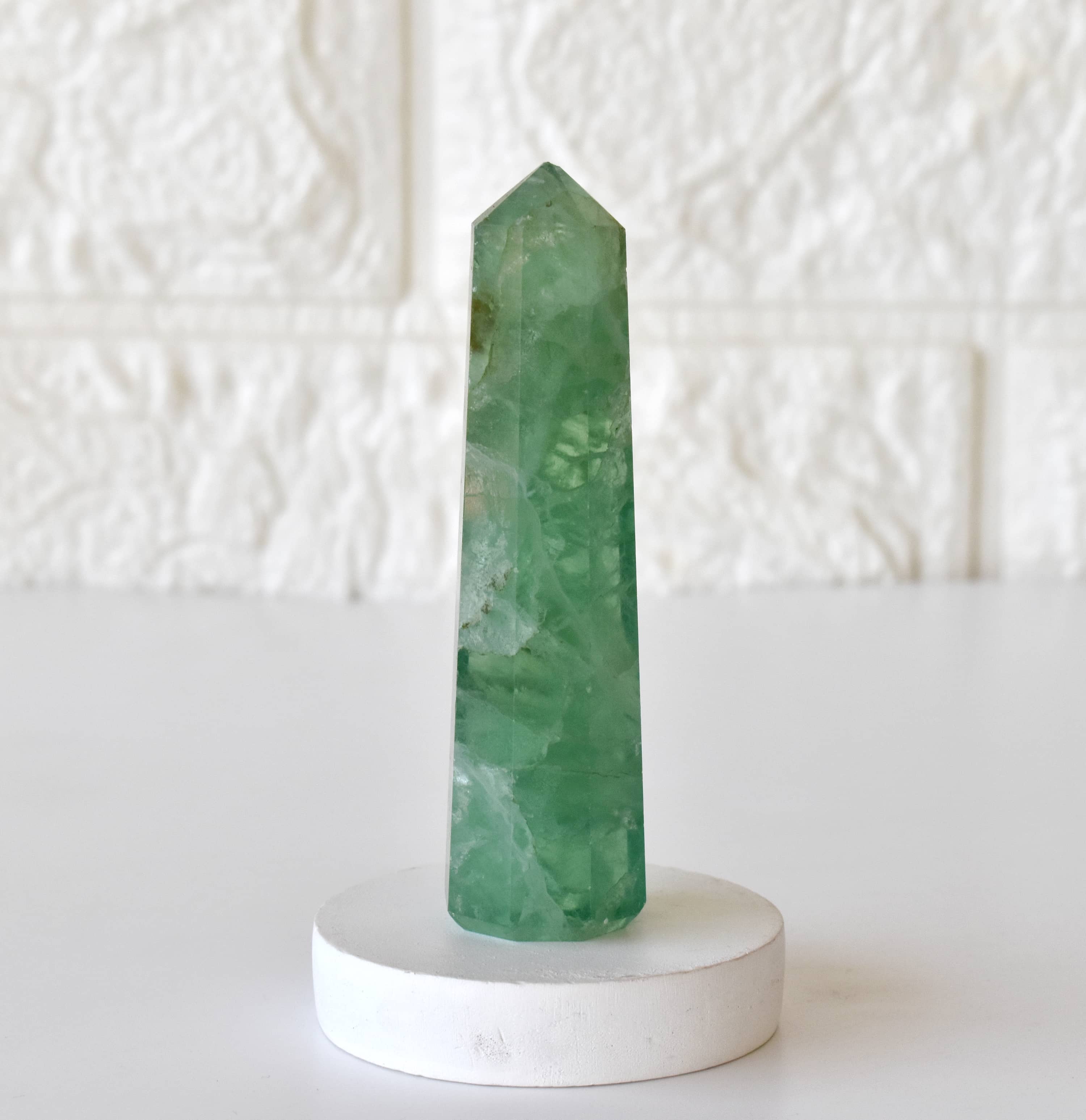 Green Fluorite Tower Point (Spiritual Awakening and Personal Growth) DestGlow