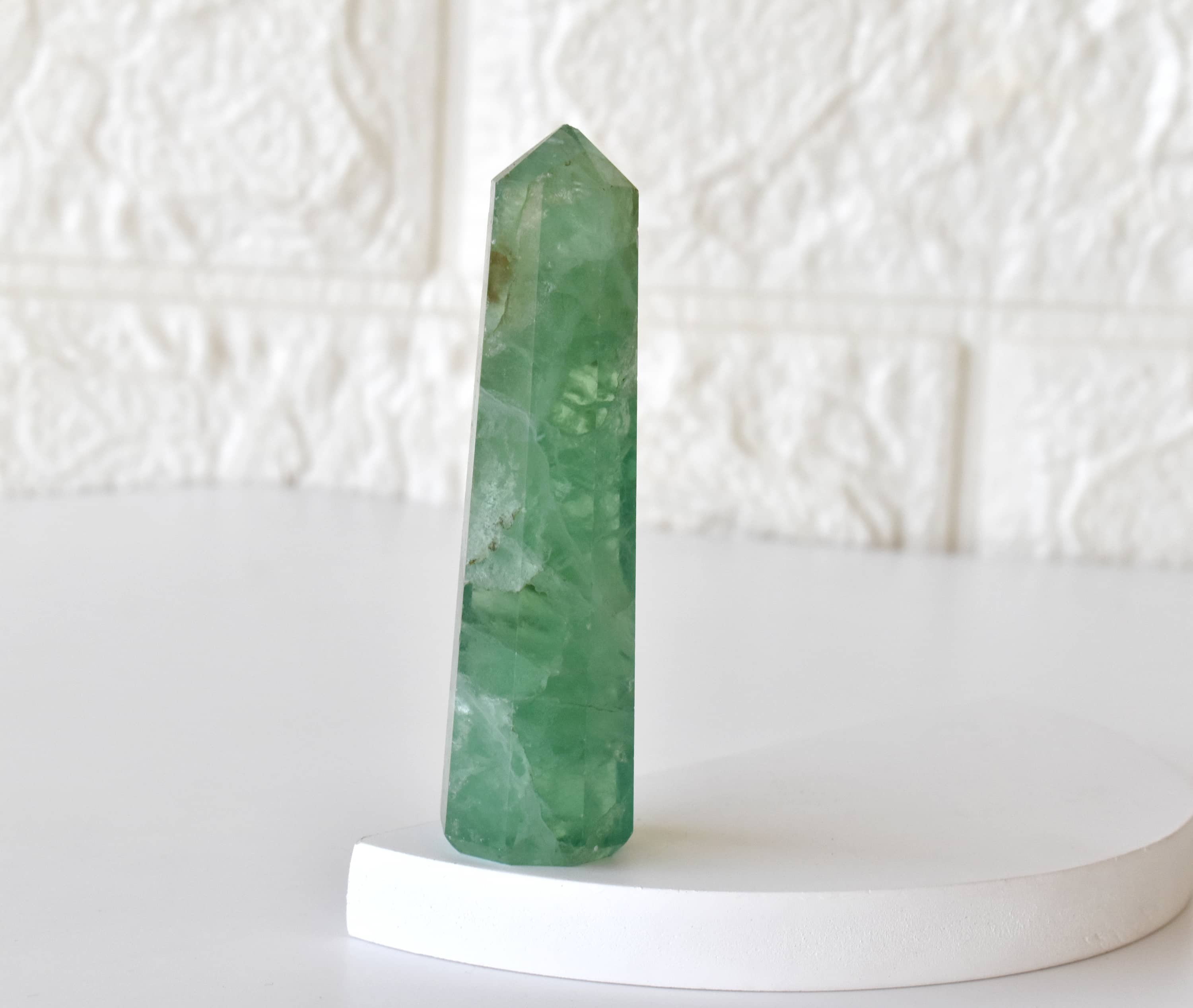 Green Fluorite Tower Point (Spiritual Awakening and Personal Growth) DestGlow