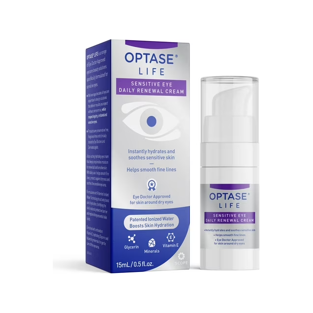 Optase Life Sensitive Eye Daily Renewal Cream 15ml by Pasteur Pharmacy