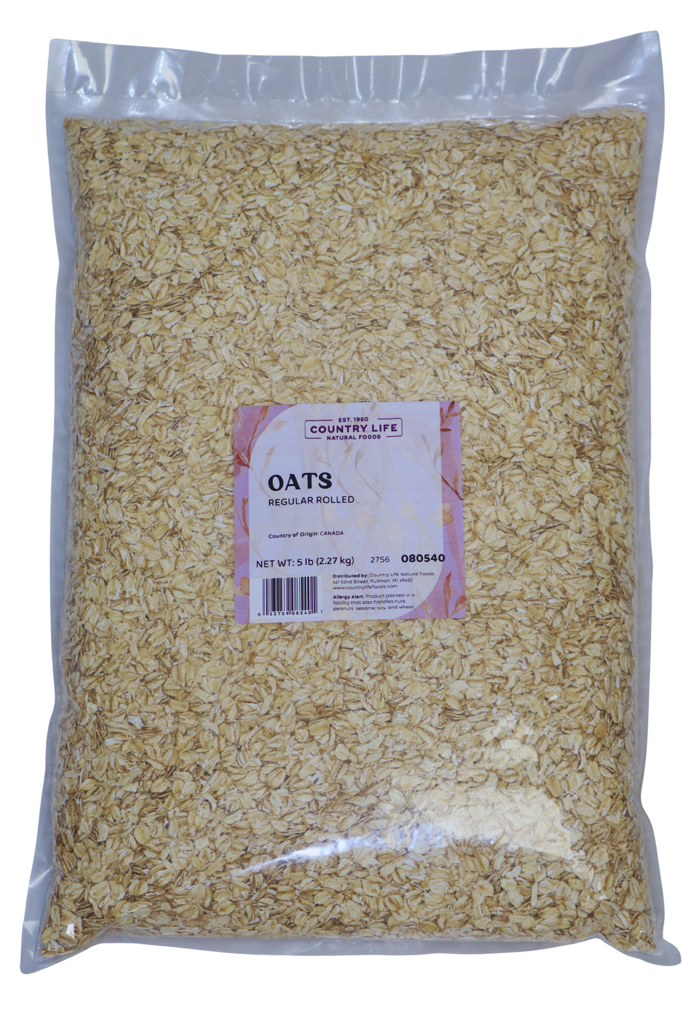 Oats, Regular Rolled by Country Life Natural Foods