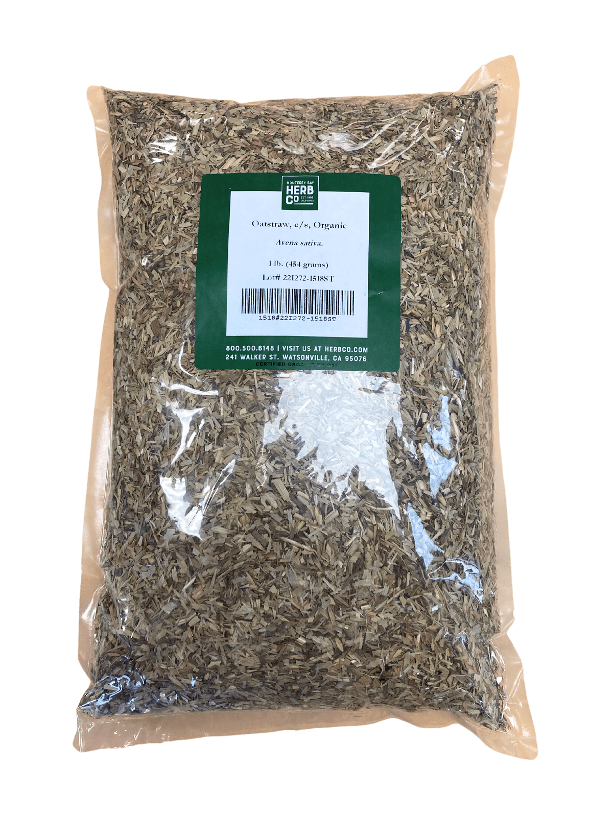Oat Straw, Organic, Cut, Sifted by Country Life Natural Foods