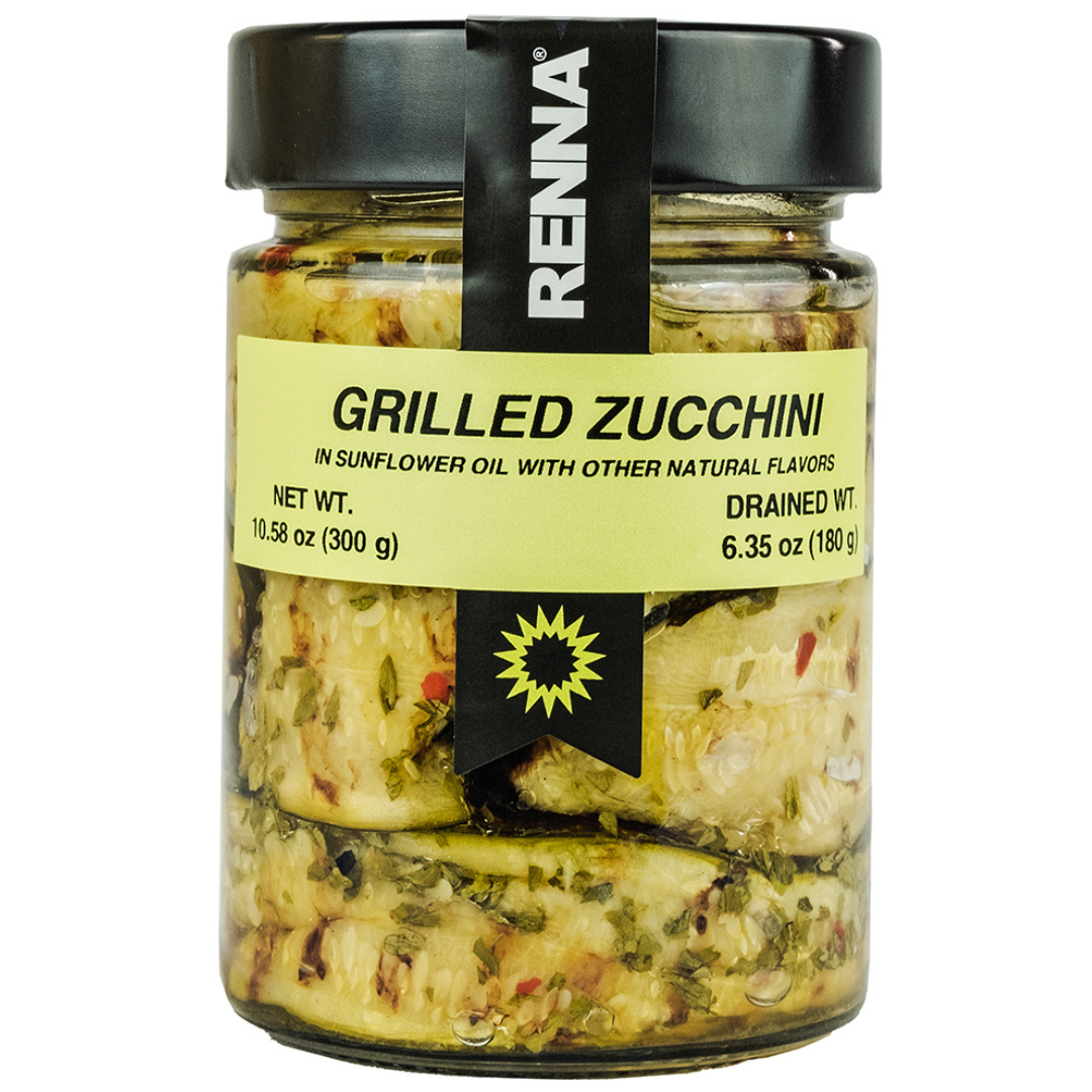 SALE! Renna, Grilled Zucchini In preserved in oil, 10.58oz