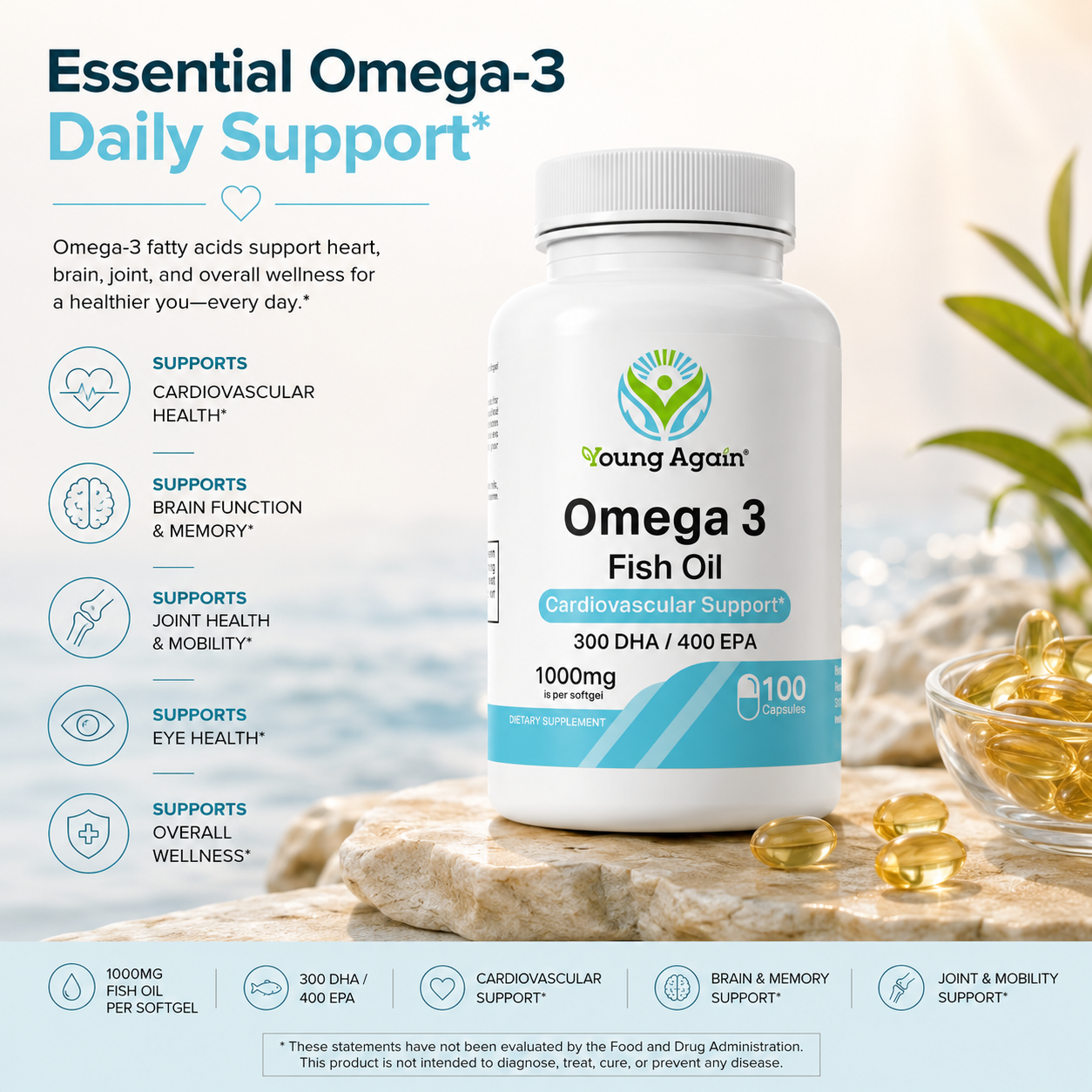 OMEGA 3 Fish Oil by Young Again