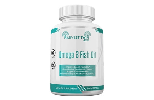 Omega 3 Fish Oil Capsules - Heart Health & Cholesterol Support Supplement