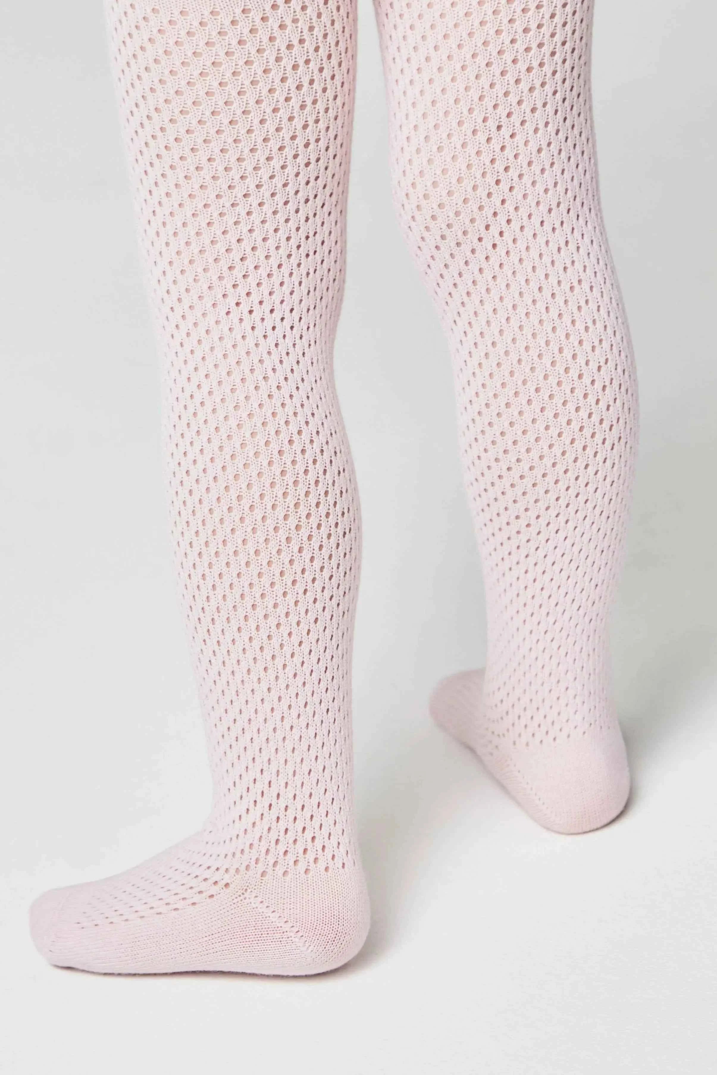 Conte-Kids Cotton Tights Miss 616 - Mesh Pattern