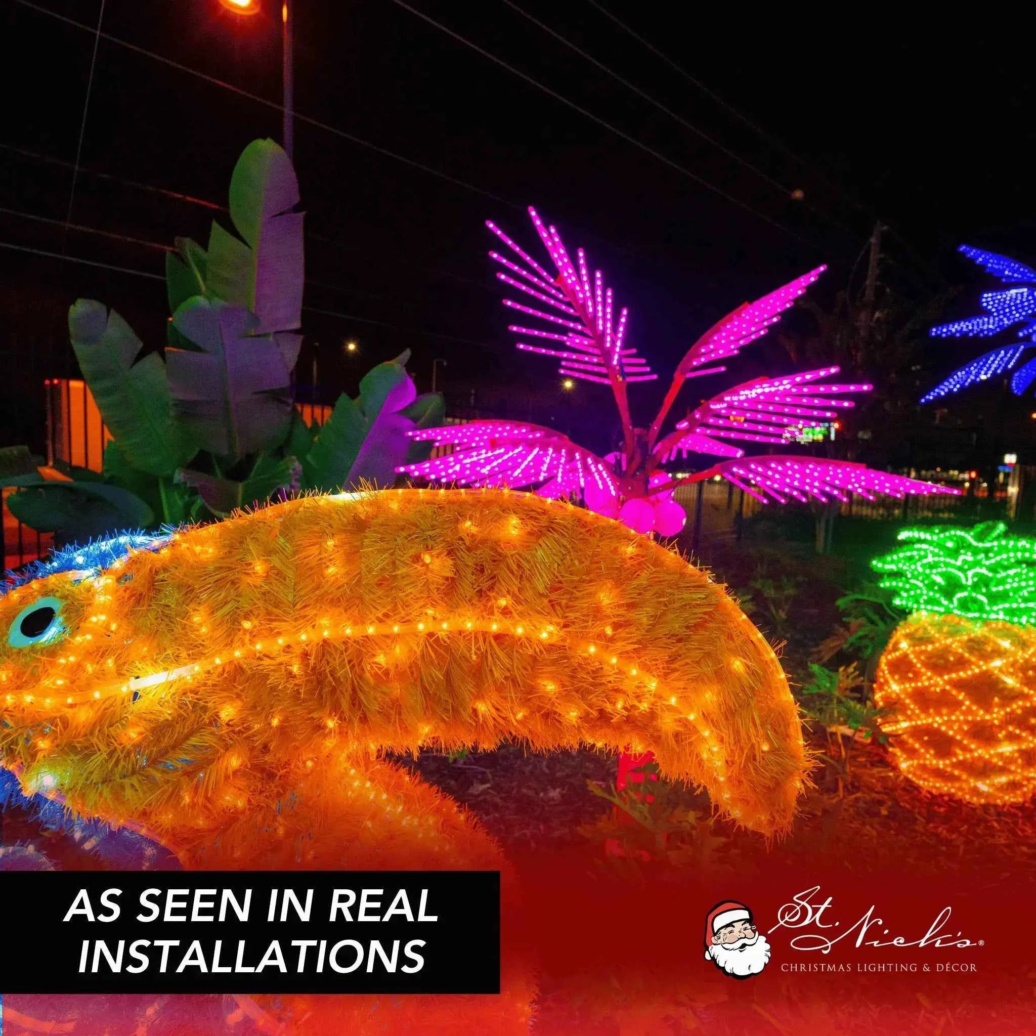 LED Mini Lights 5MM Orange Twinkle 6" Spacing