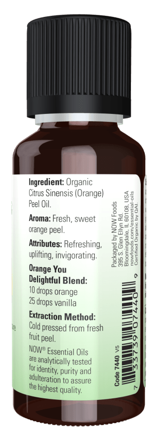 Orange Essential Oil, Organic by Country Life Natural Foods