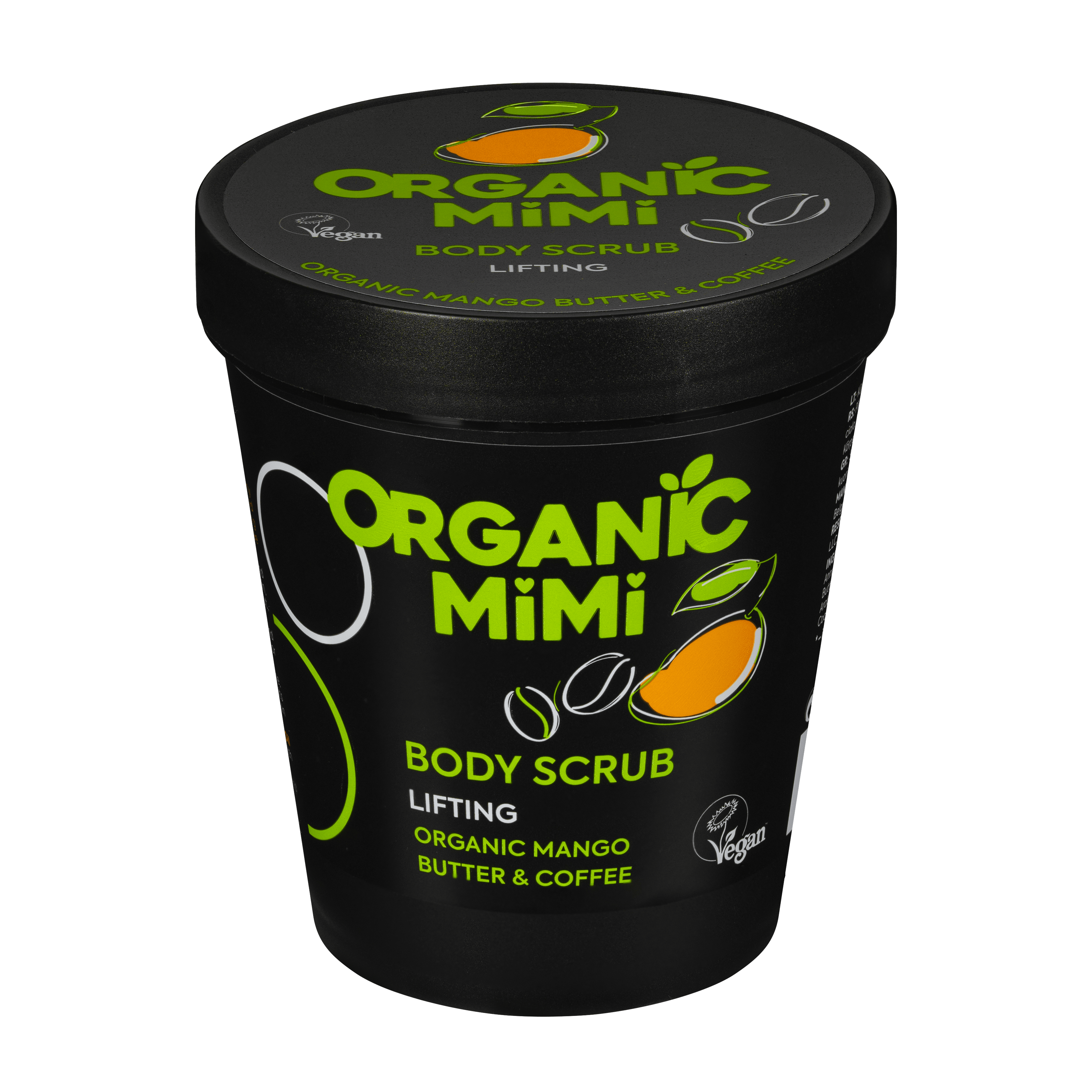 Organic Mimi, Body Scrub Lifting Mango & Coffee, 250 g by Damask Rose