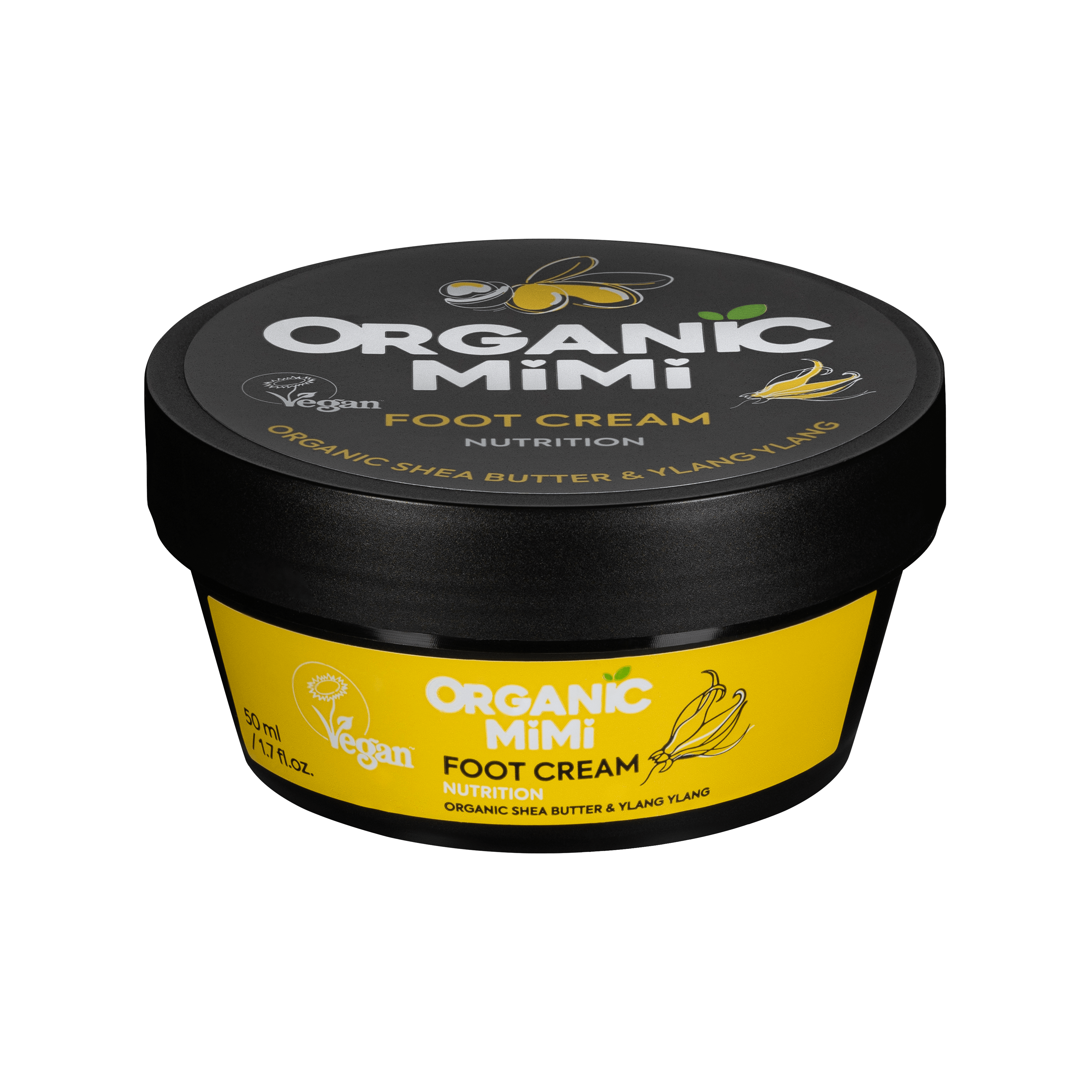 Organic Mimi, Foot Cream Nutrition Shea & Ylang Ylang, 50 ml by Damask Rose