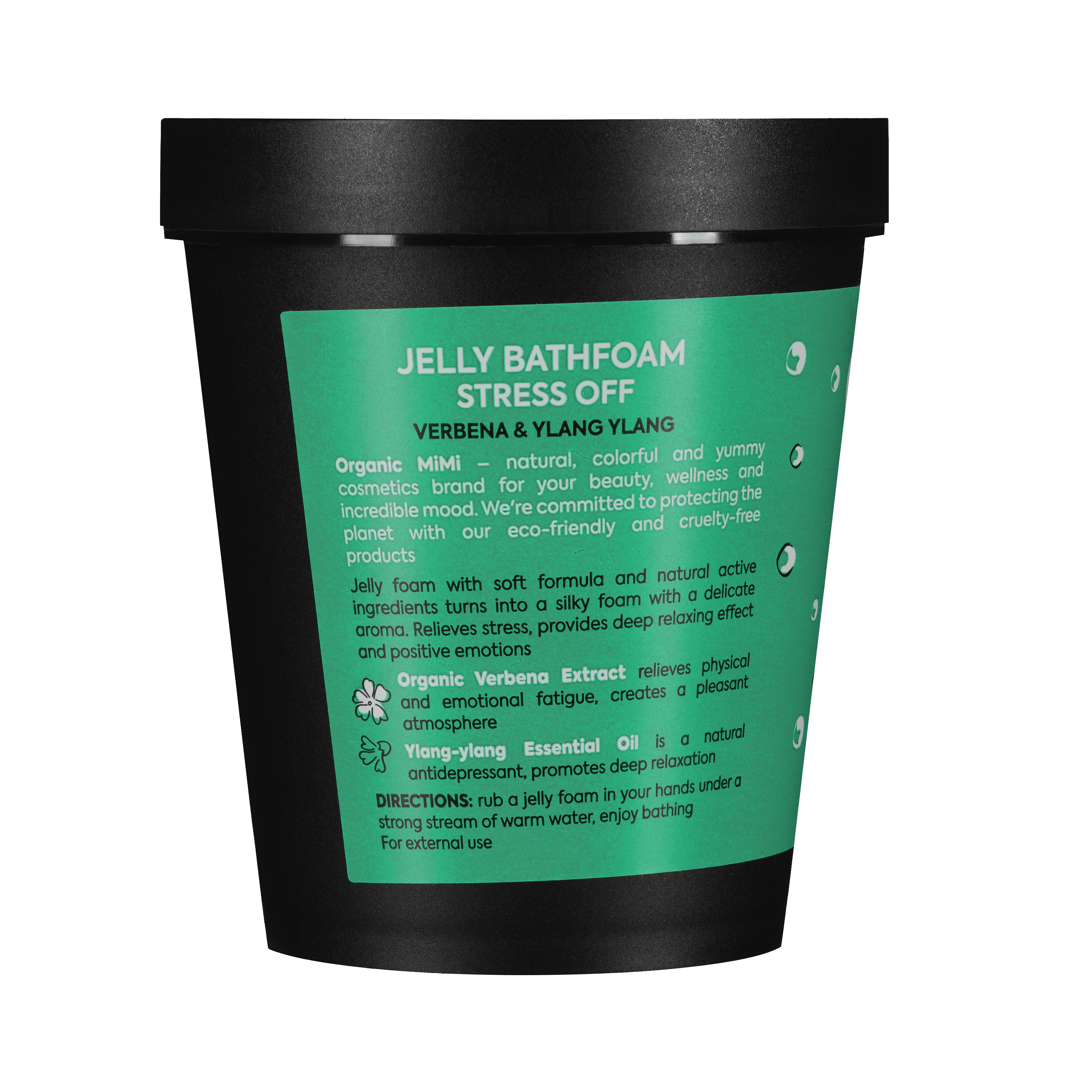 Organic Mimi, Jelly Bathfoam Stress Off Verbena & Ylang Ylang, 200 ml by Damask Rose
