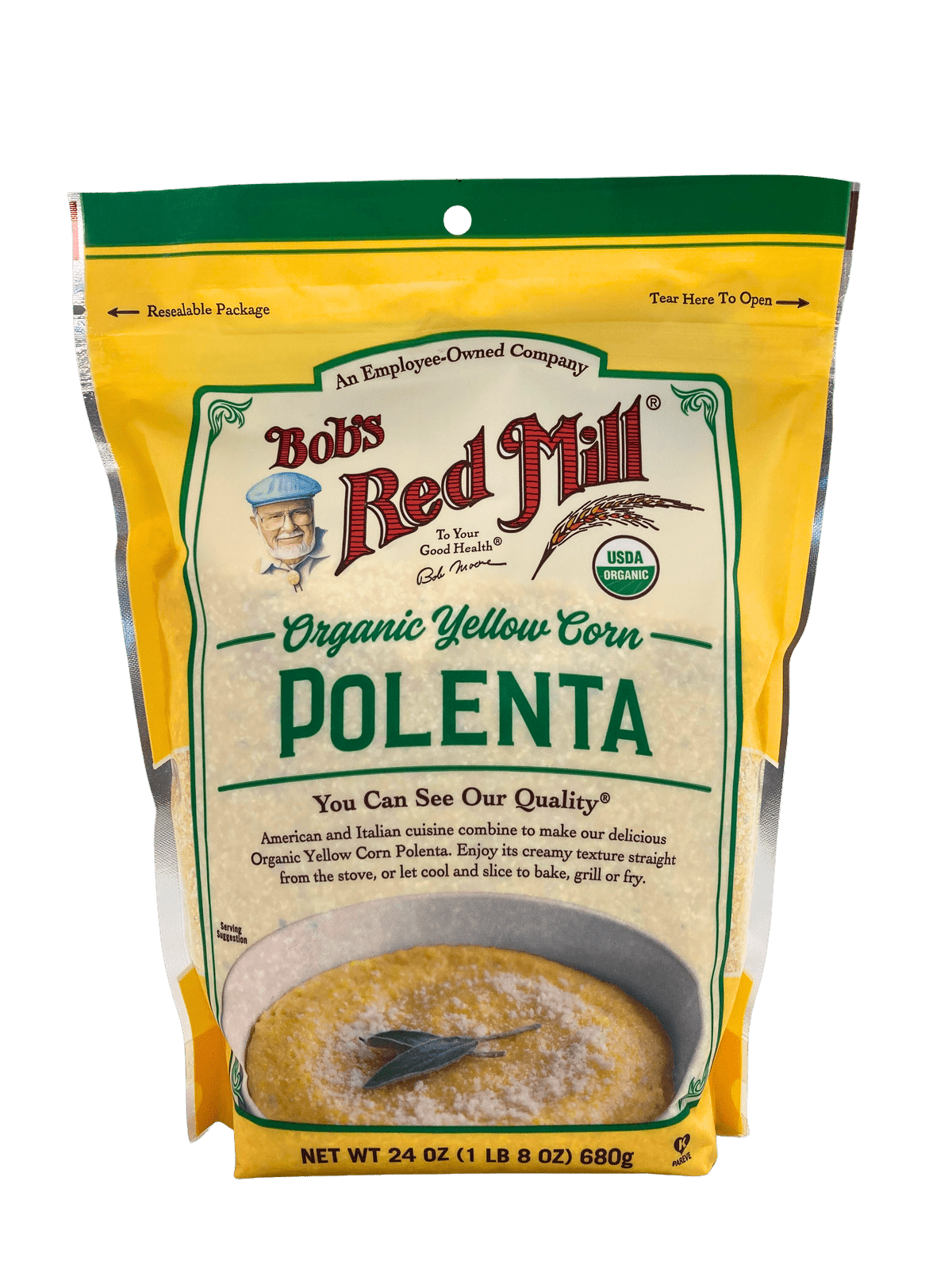 Corn Grits, Yellow, Organic, Polenta, Bob&