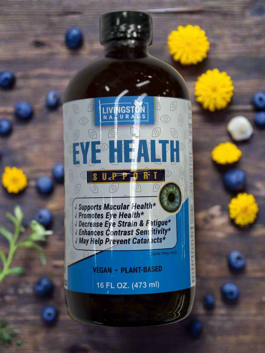 Organic Eye Health Support Tonic – Bilberry, Eyebright, Lutein & Zeaxanthin | Vision, Macular & Blue Light Defense