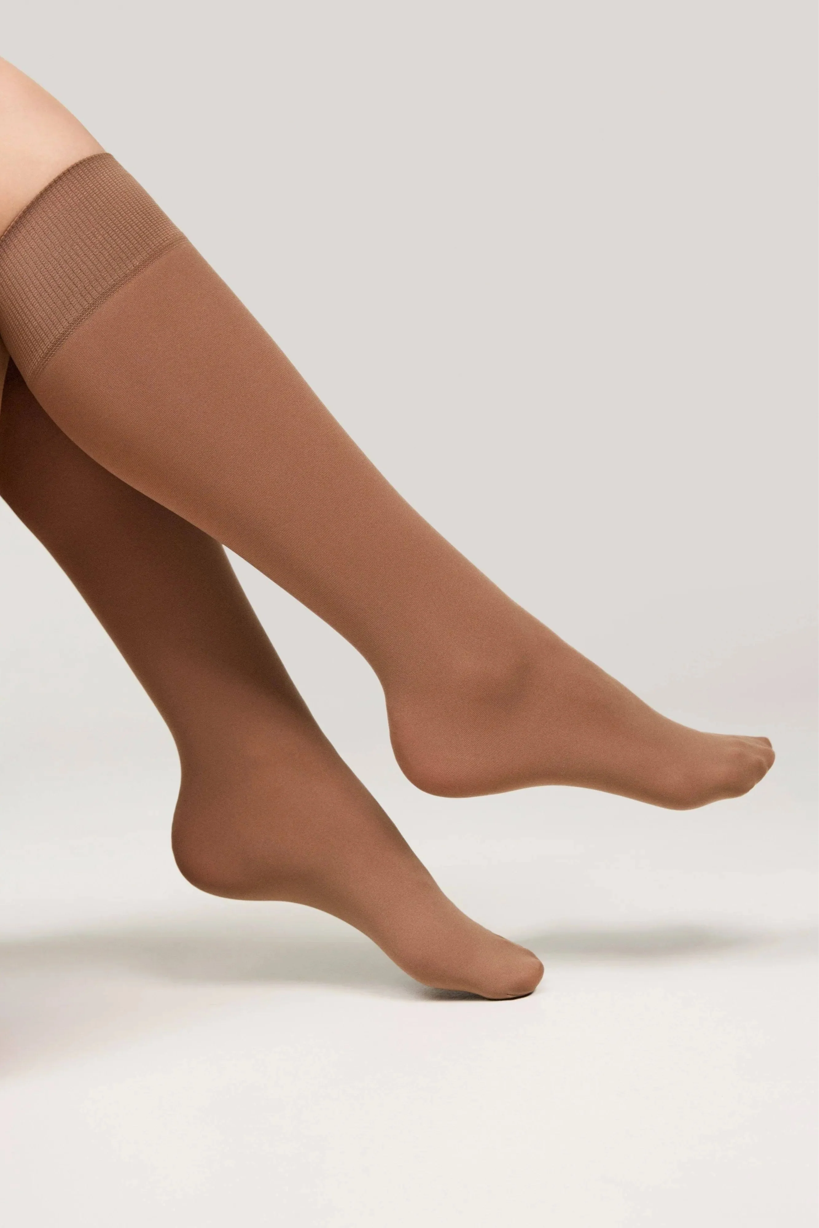 Knee Highs Conte Microfibra 50 Den (1 pair) - DestGlow